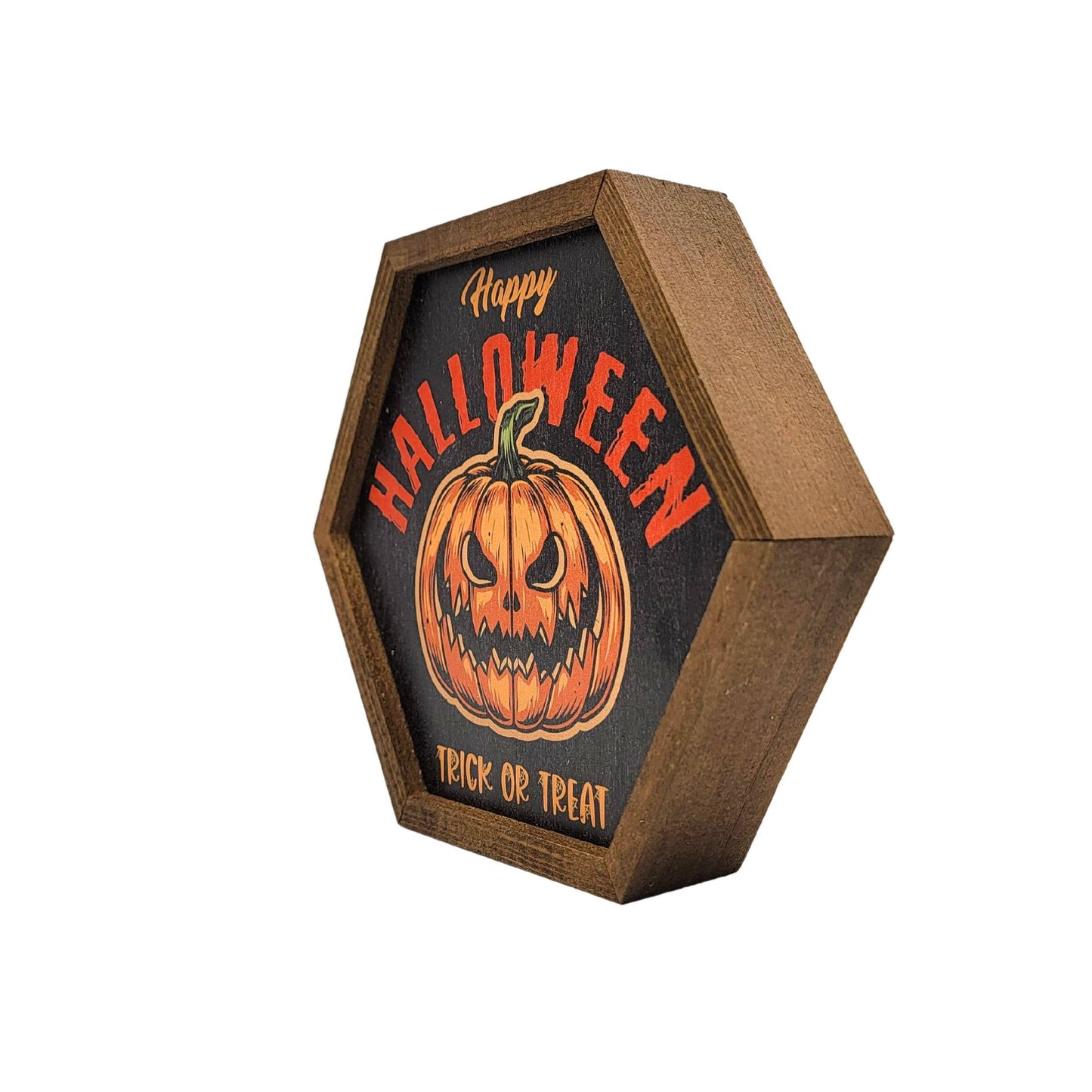 Happy Halloween Trick or Treat Pumpkin - Fall Decor