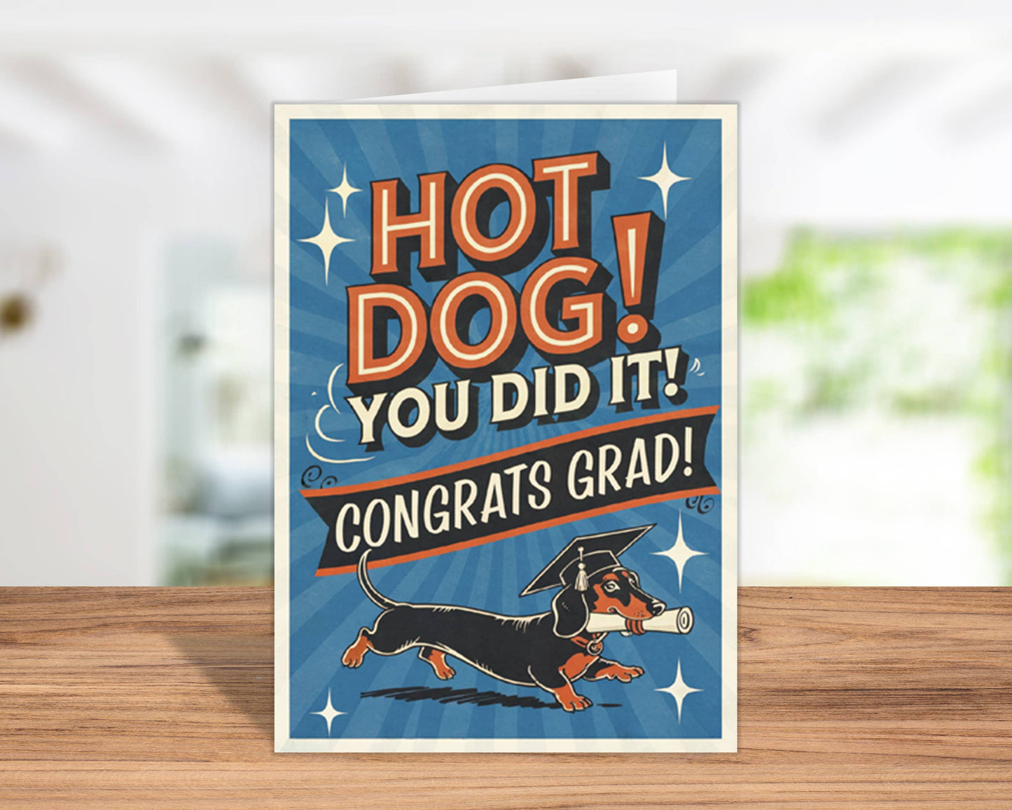 Hot Dog- Graduation Card