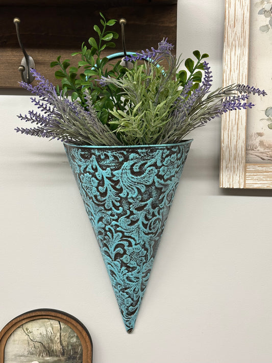 Turquoise Wall Planter