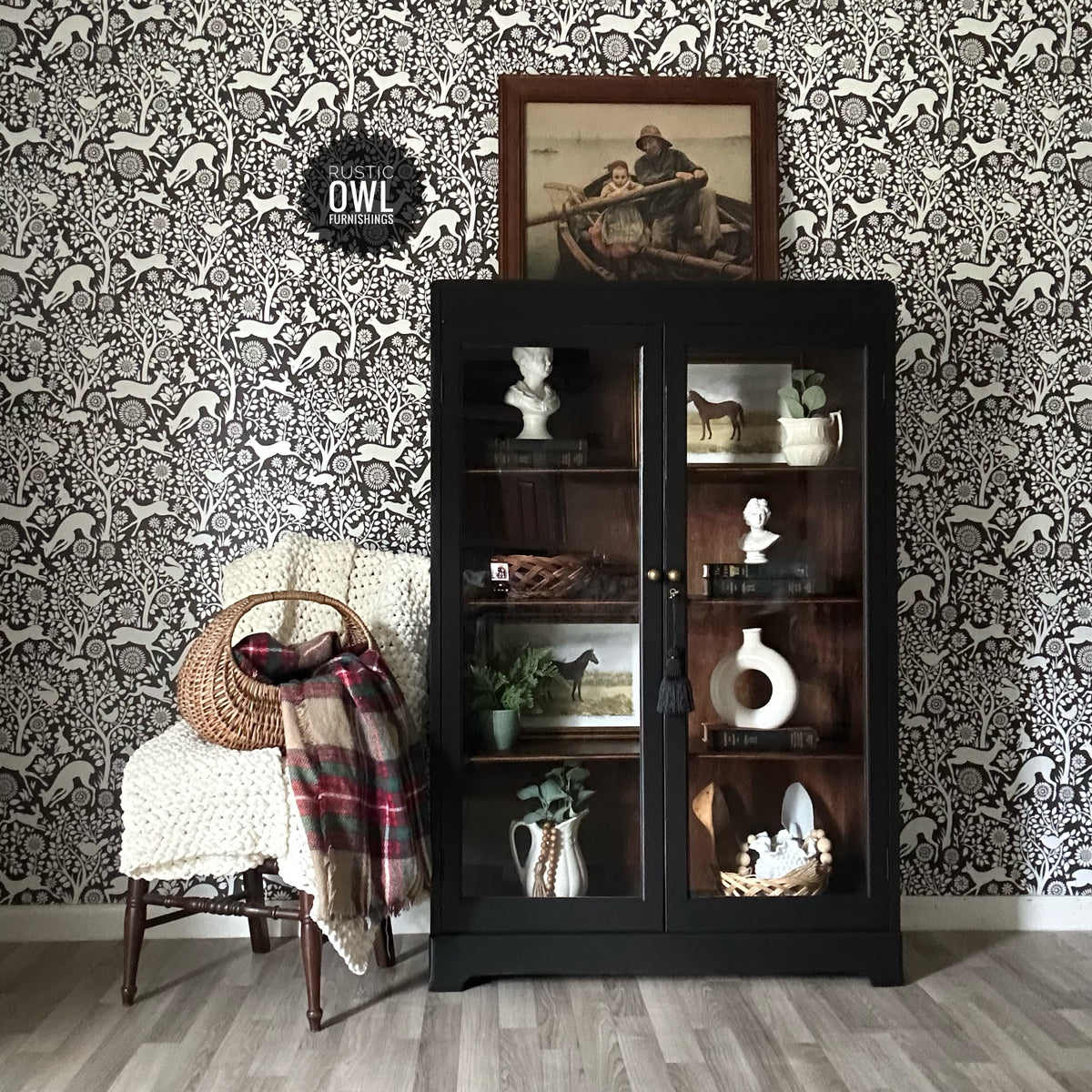 Black Glass Door Bookcase