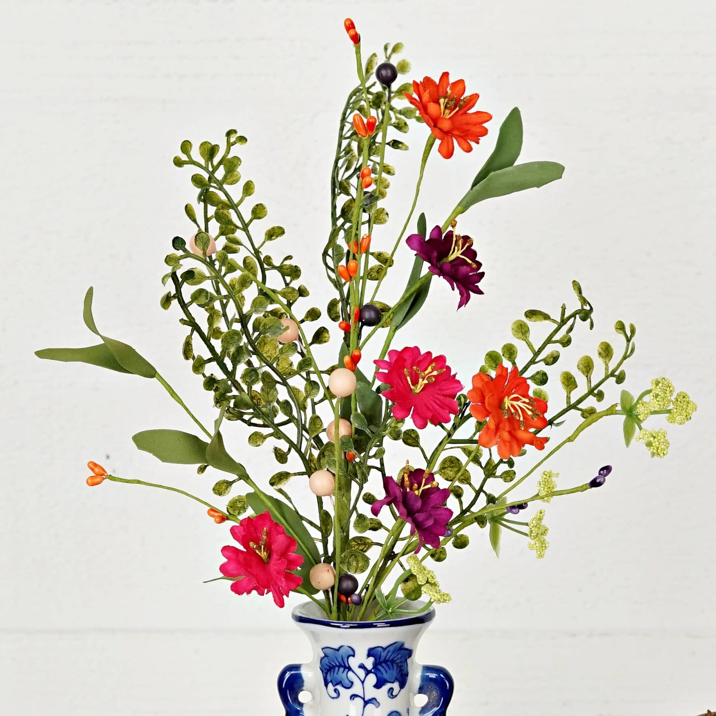 Hibiscus with Boxwood Stem-18in