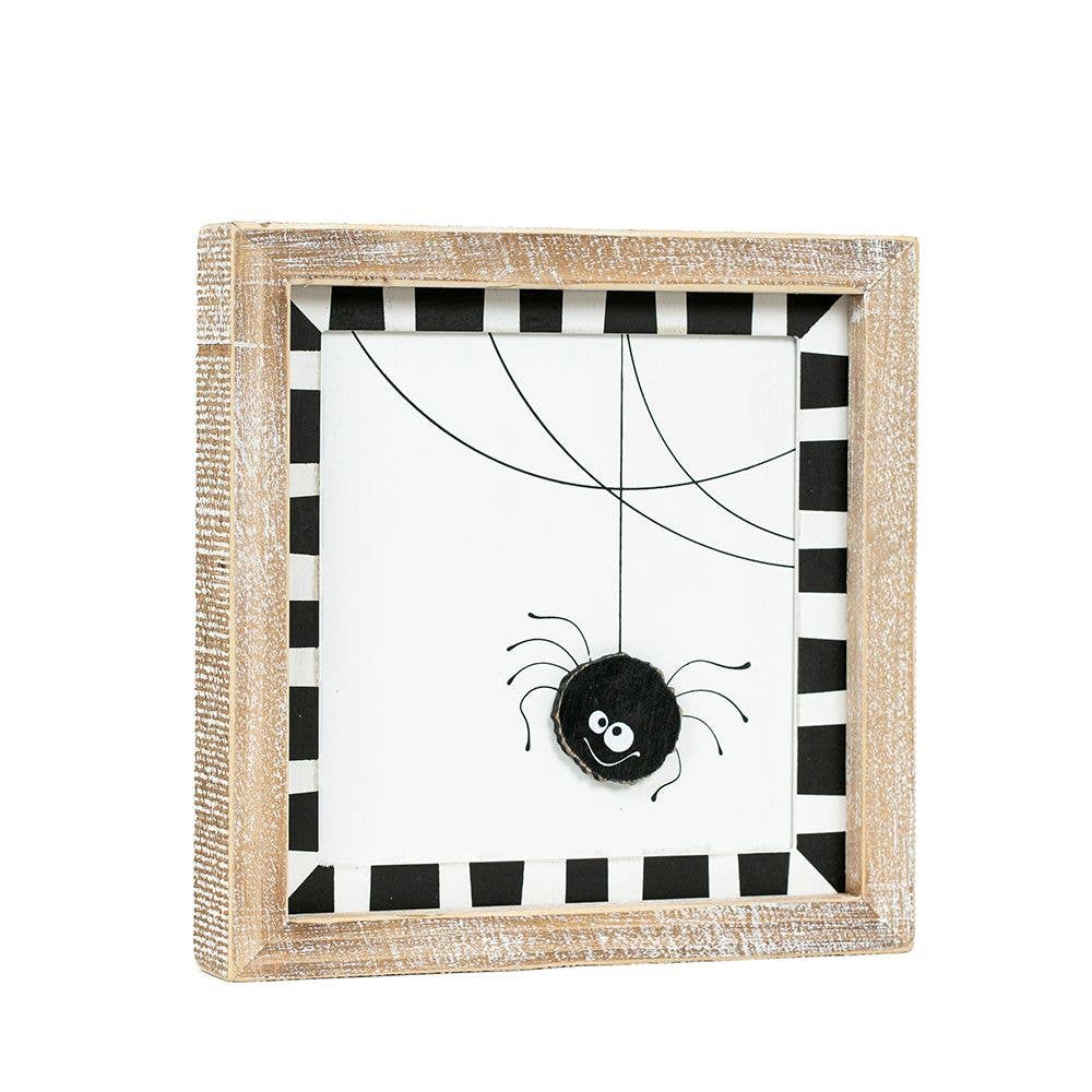 SPIDER/PUMPKIN Reversible Sign