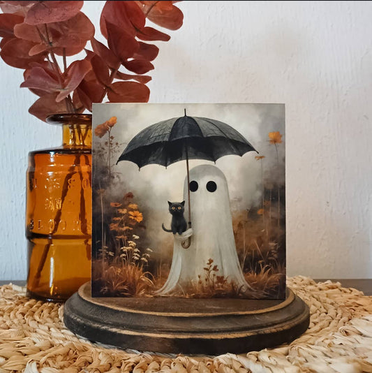 Ghost & Black Cat Block