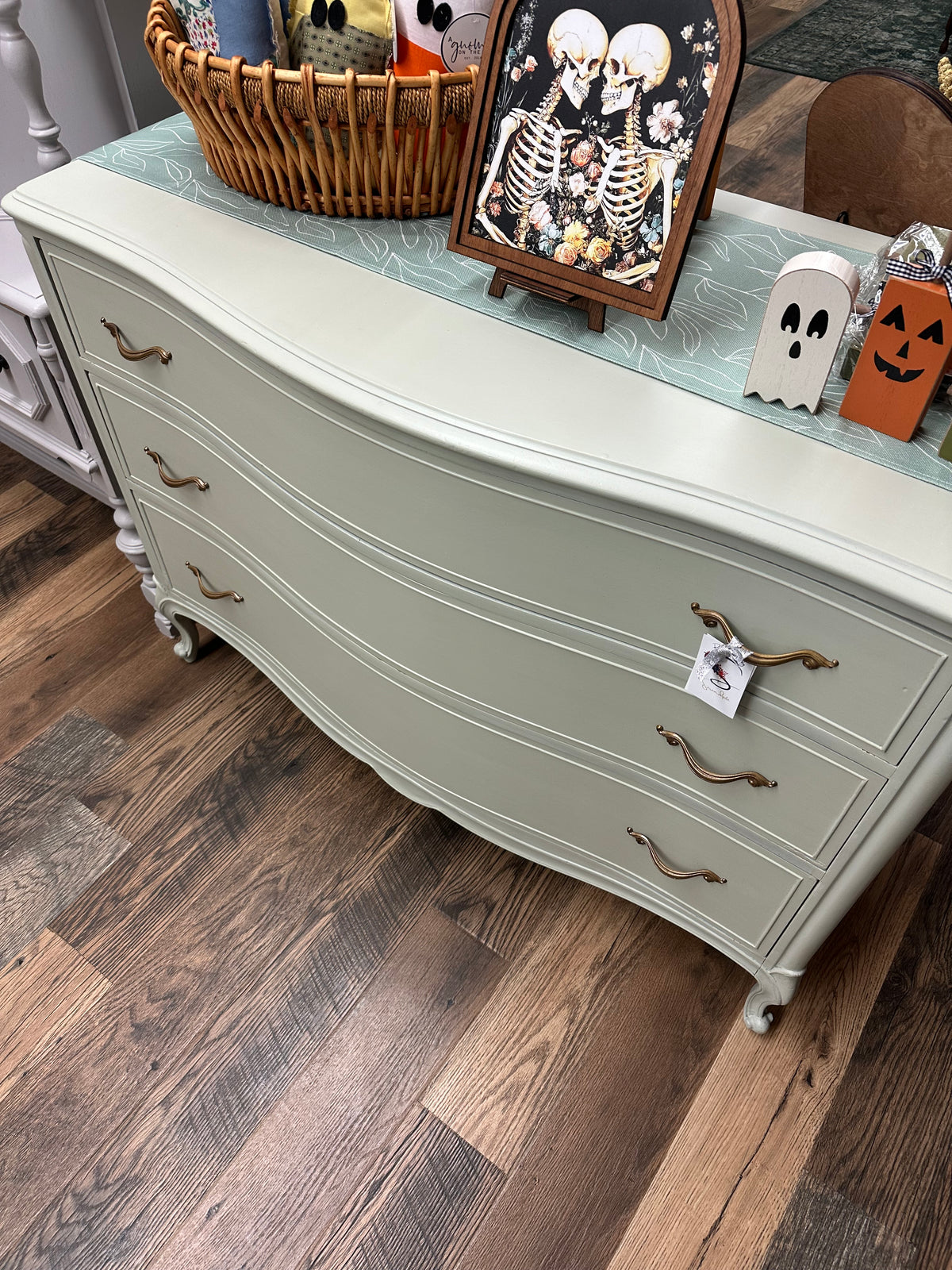 Sage Green Drexel French Provincial Dresser
