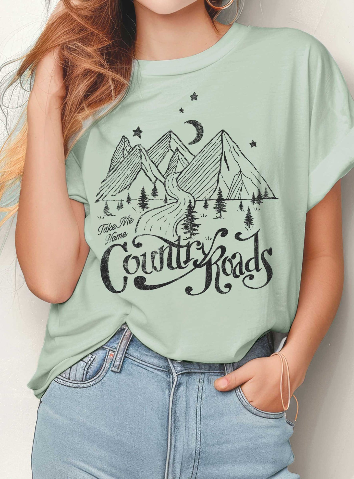 TAKE ME HOME COUNTRY ROADS GRAPHIC TSHIRTS