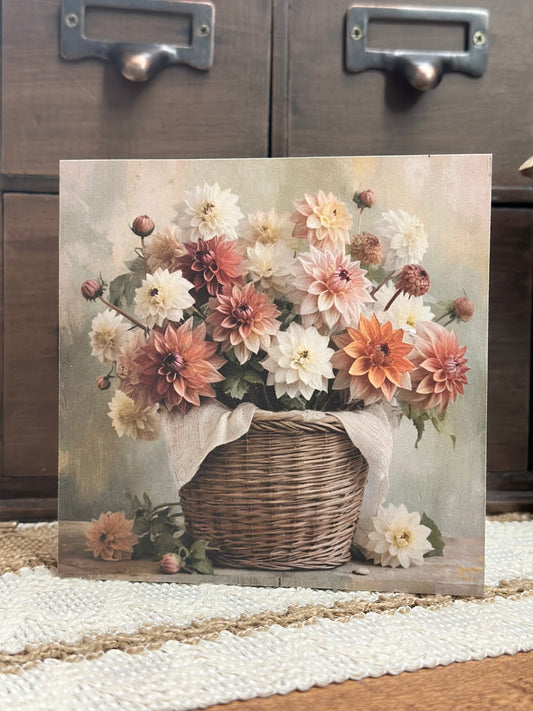 Florals in Wicker Basket