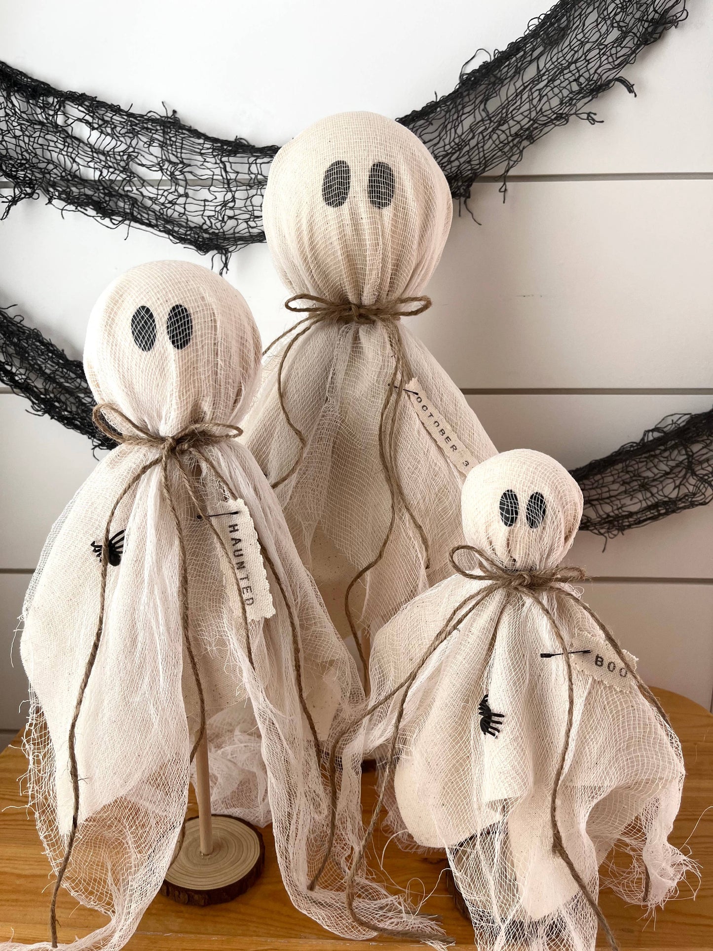 Rustic Primitive Halloween Ghost-3 Sizes