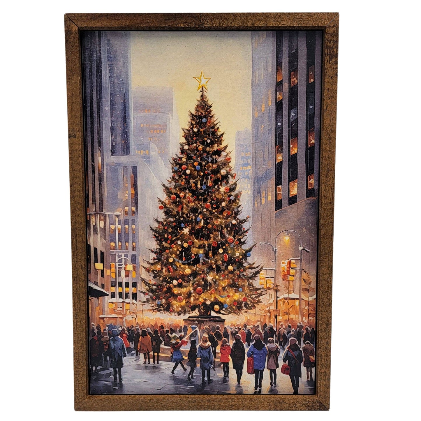 Christmas Tree In The City Holiday Signs - Christmas Decor