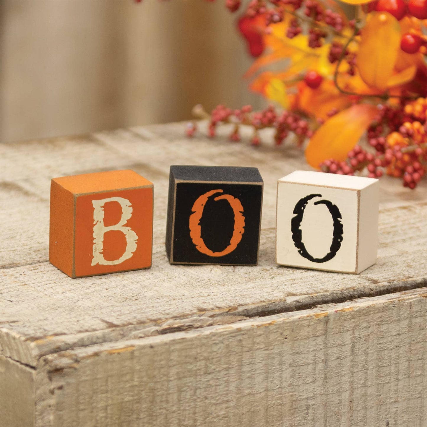 3/Set - Boo & Jack Reversible Mini Blocks