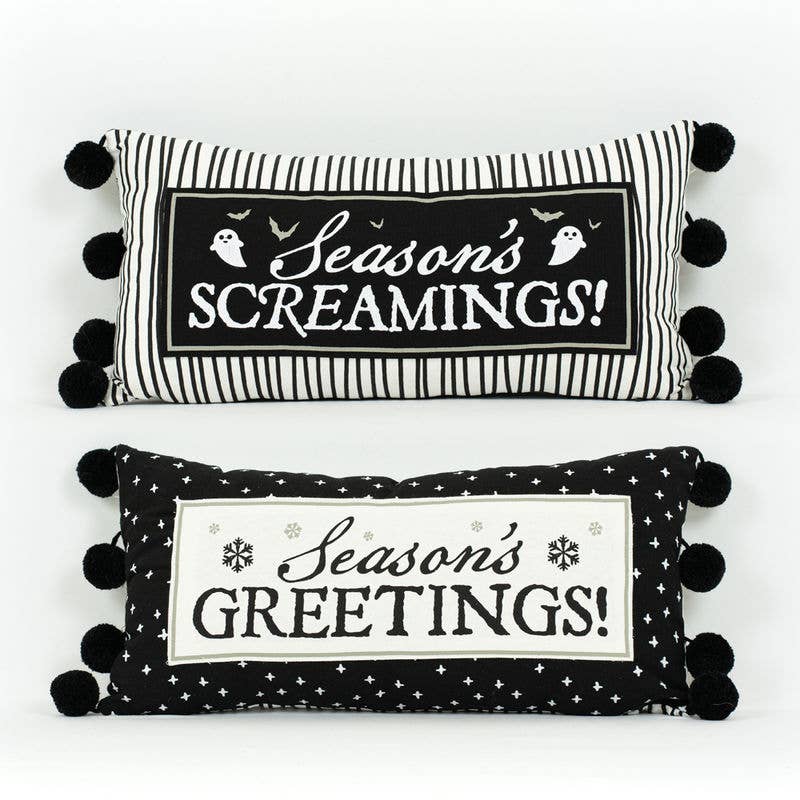 Halloween/Christmas Reversible Pillow