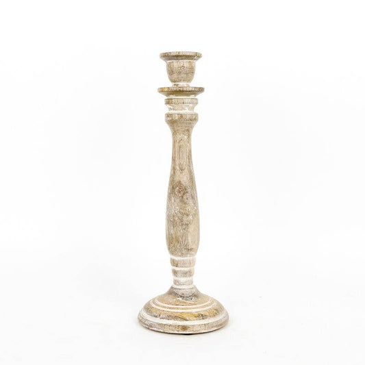 Mango Wood Taper Candle Holder