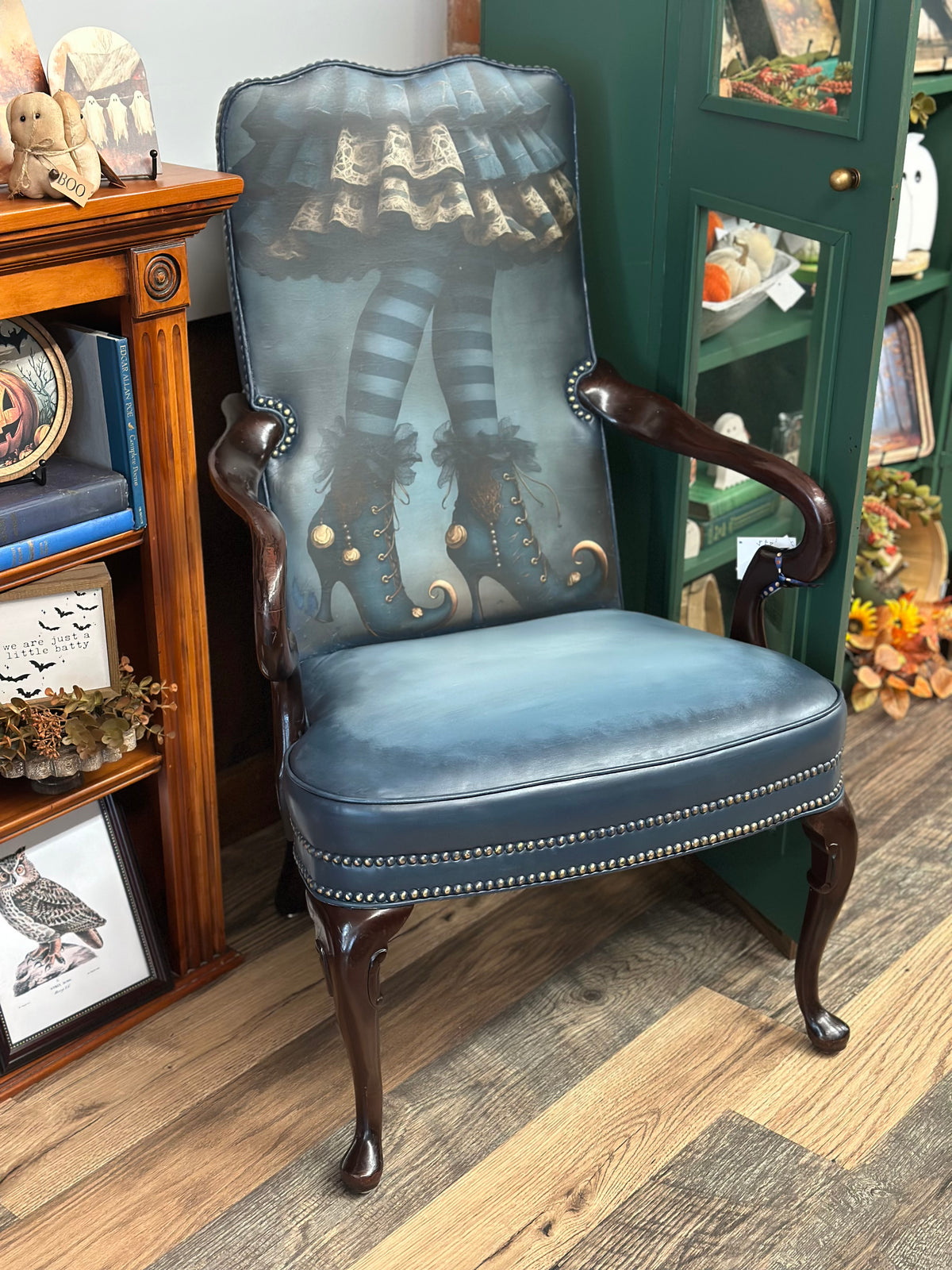 Whimsical Witch Leather Chair