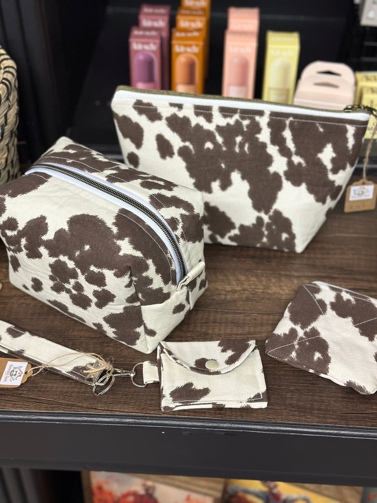 Handmade Cow Print Bags