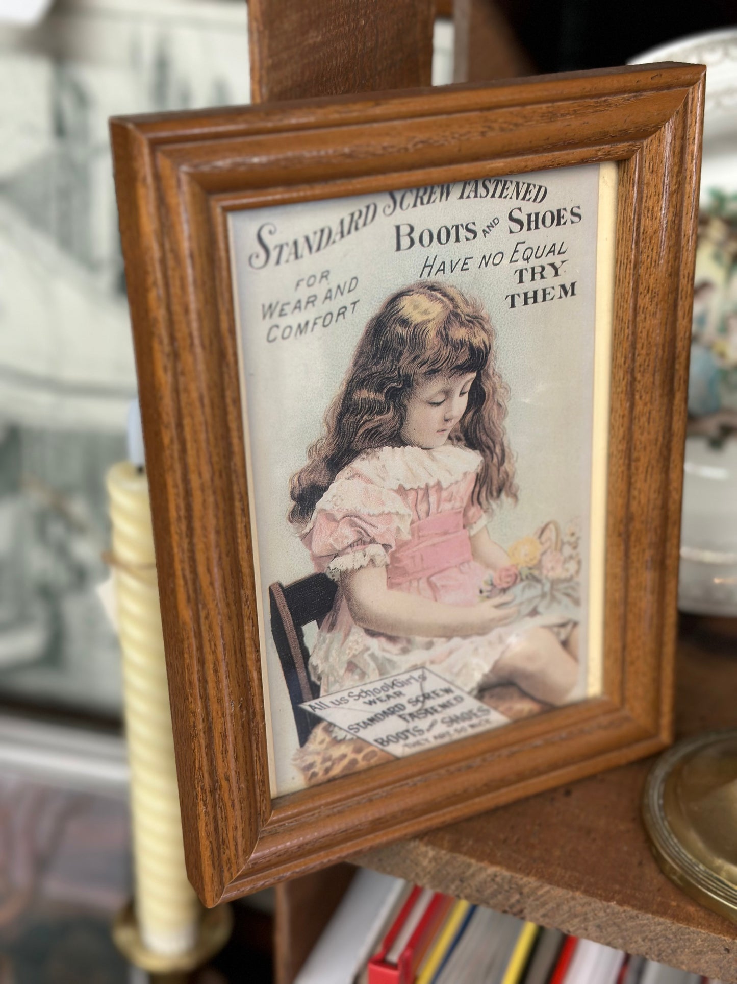 Vintage Framed Trade Card