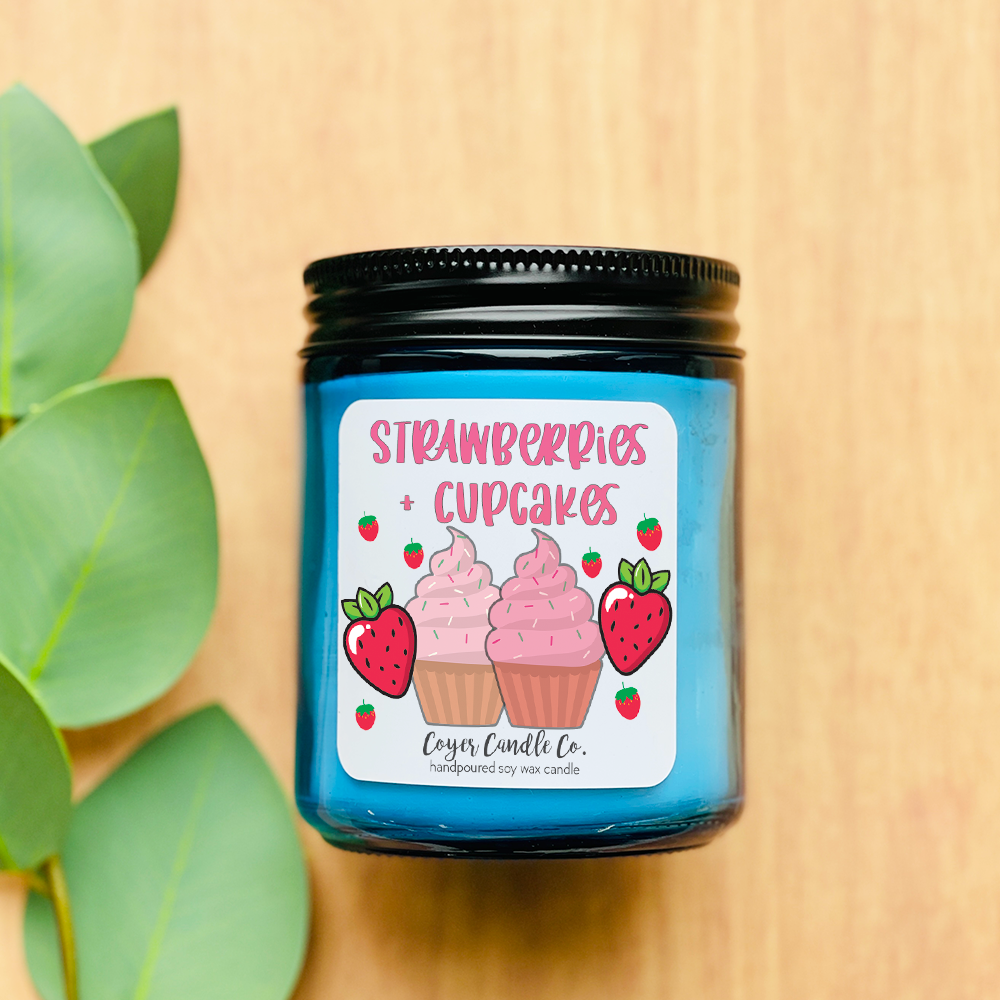 9 oz. Cobalt Jar Candles - Summer Collection