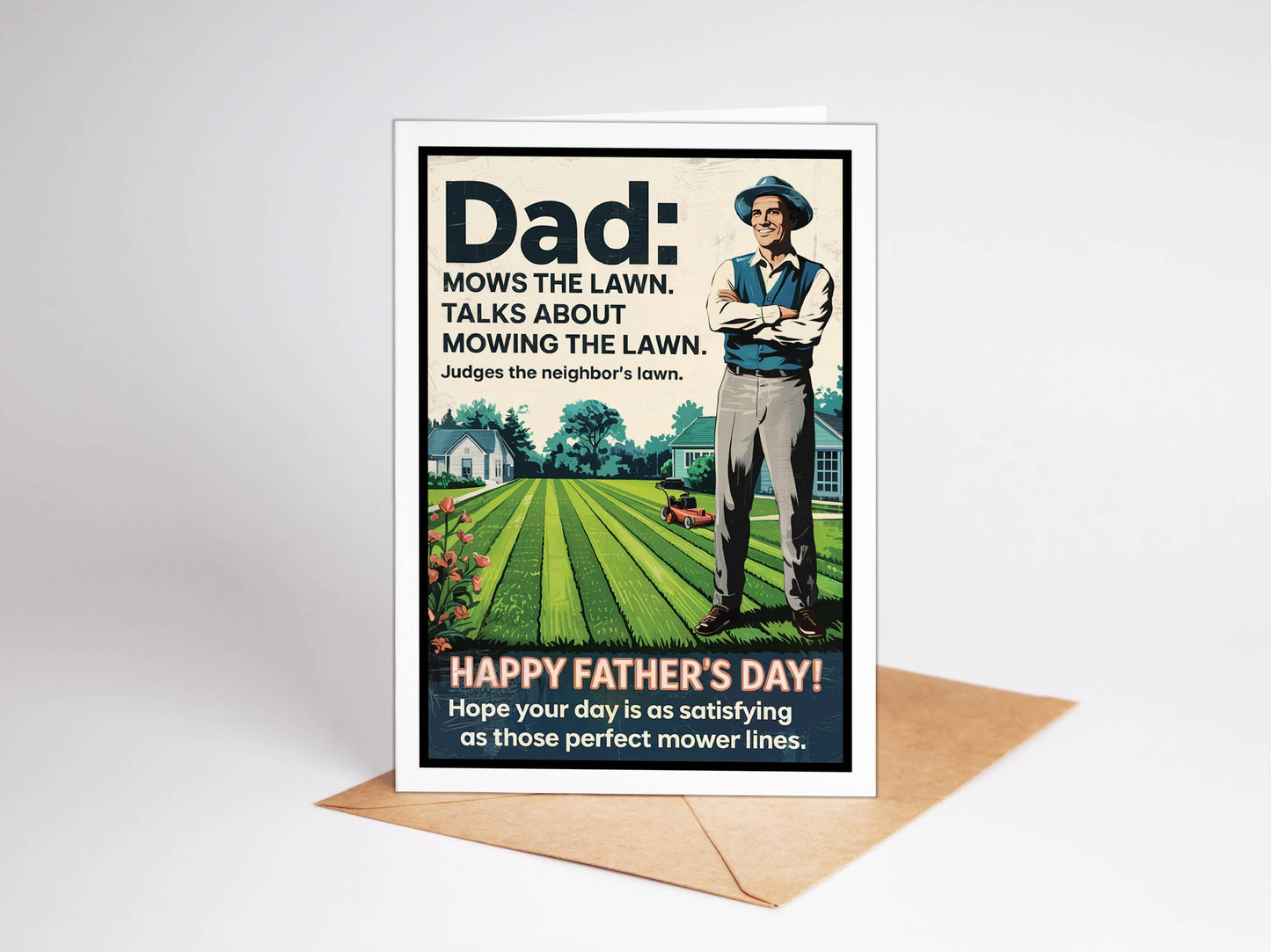 Lawn Dad- Father's Day Card