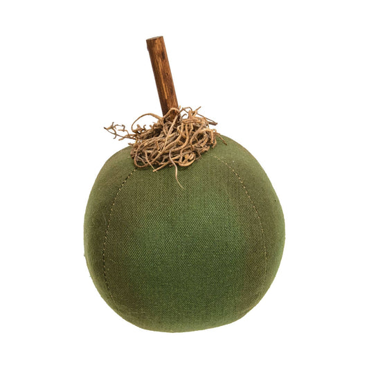 Primitive Mossy Green Pumpkin, 5"