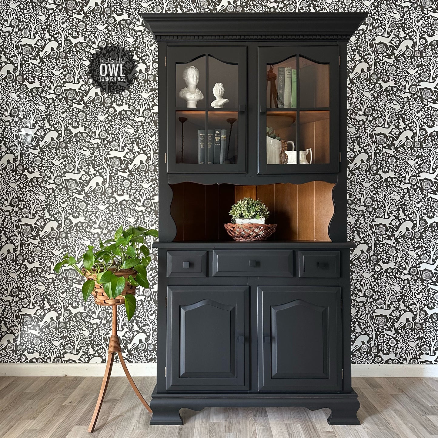 Black Corner Hutch