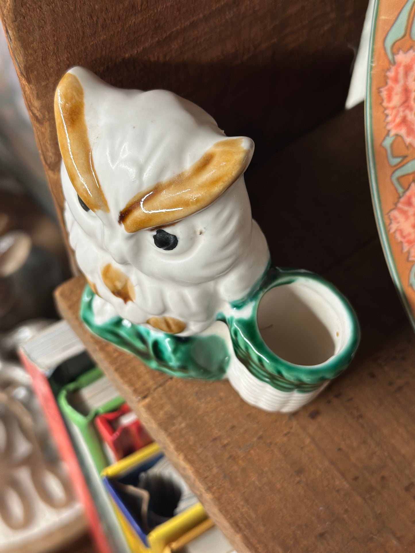 Vintage Owl Toothpick Holder