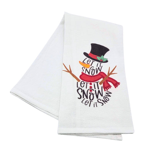 Tea Towel - Let It Snow Christmas Tea Towels