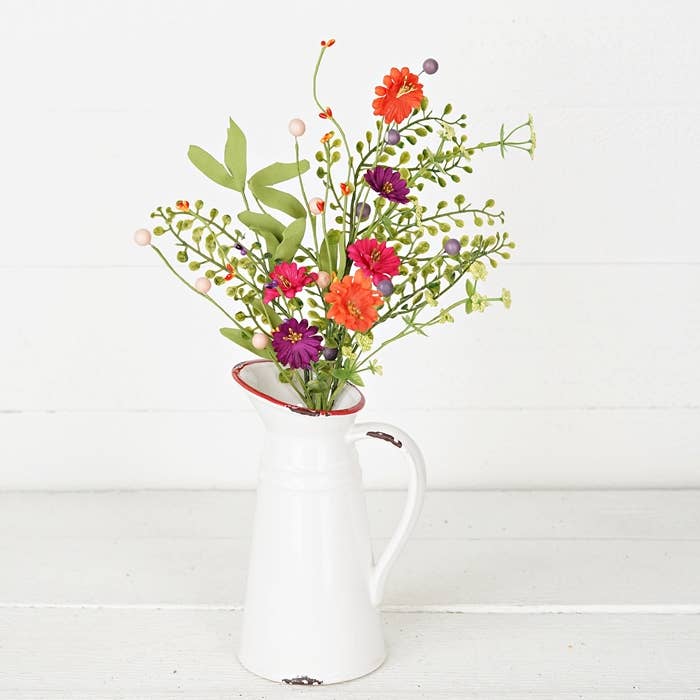 Hibiscus with Boxwood Stem-18in