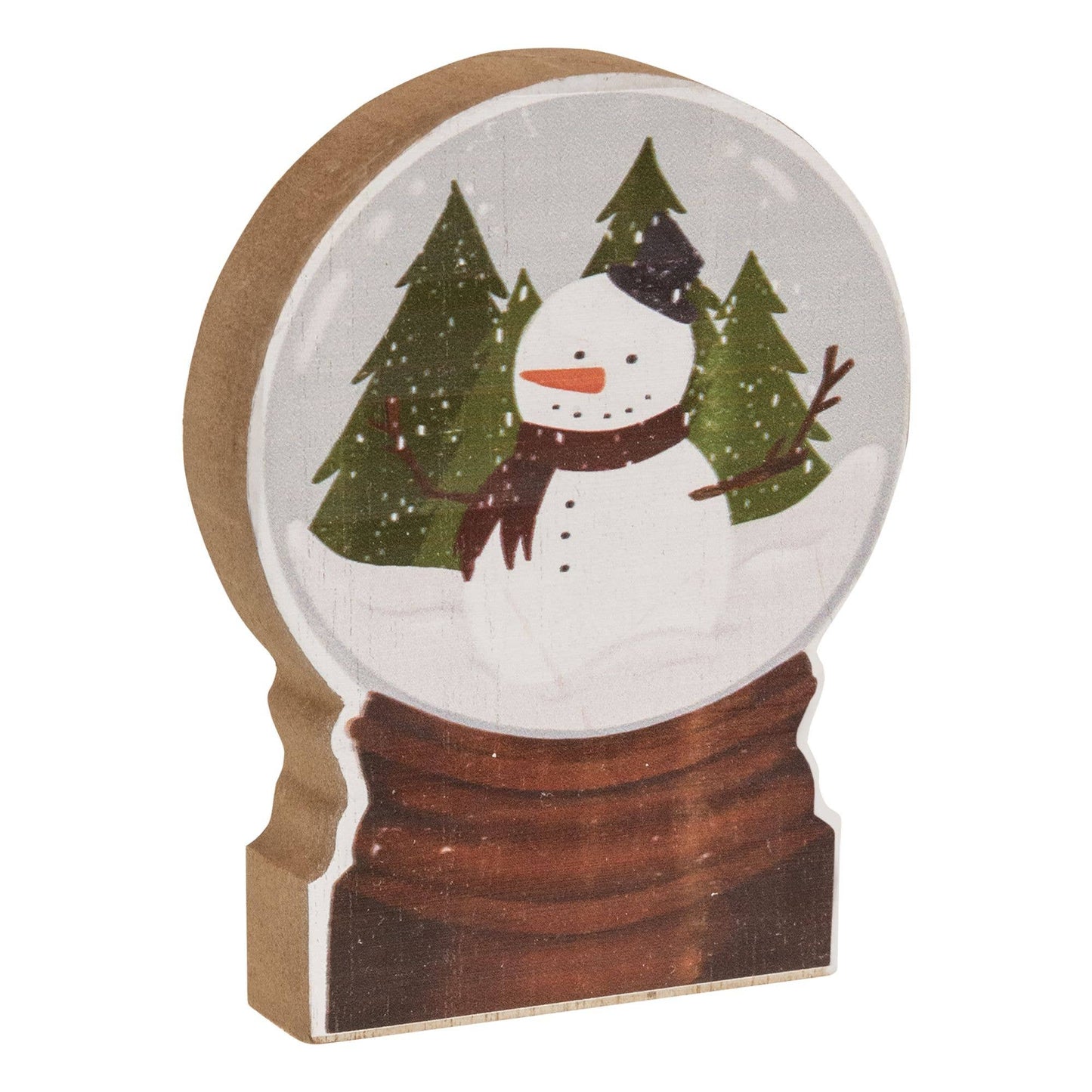 Chunky Snowman Forest Snowglobe Sitter