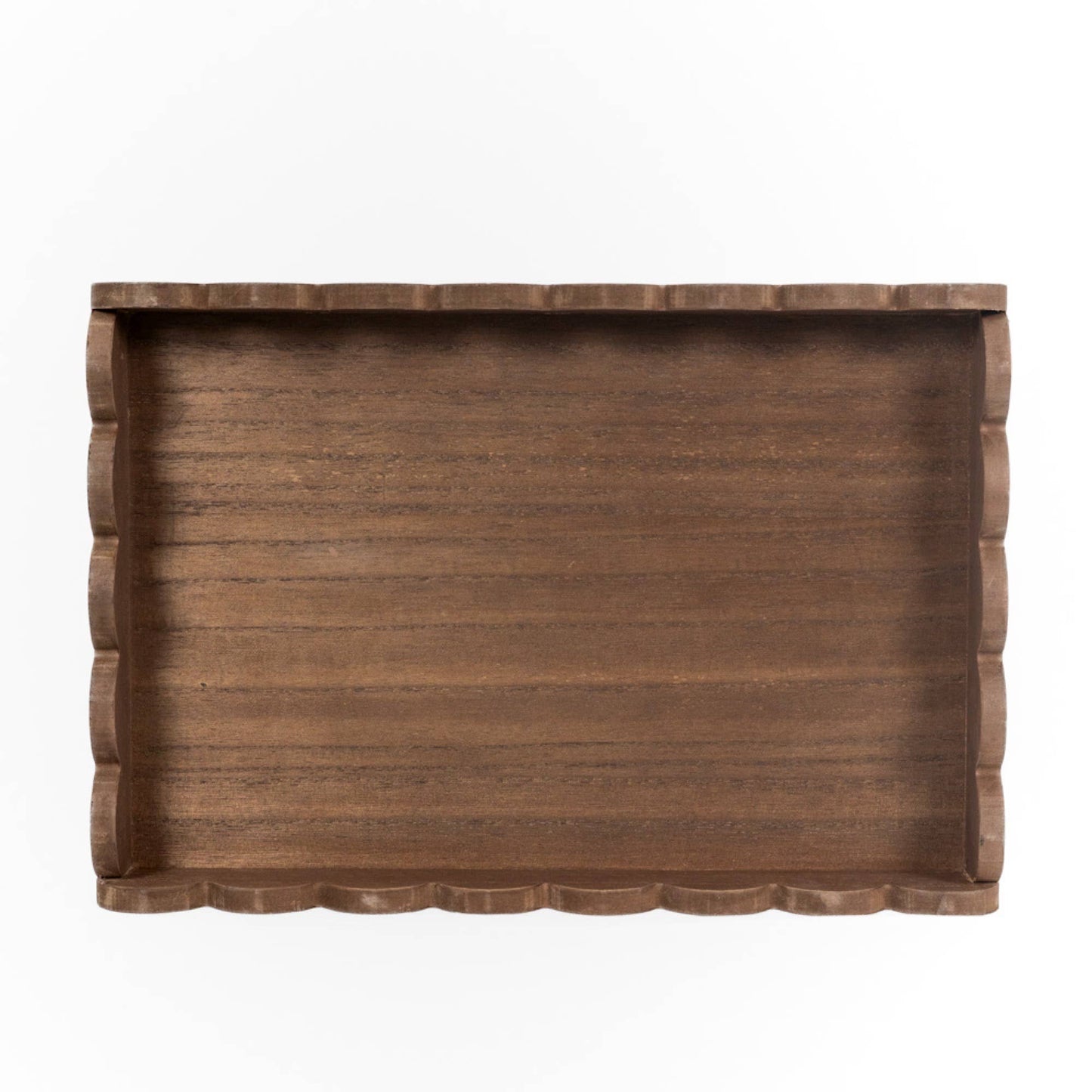 Scallop tray, espresso