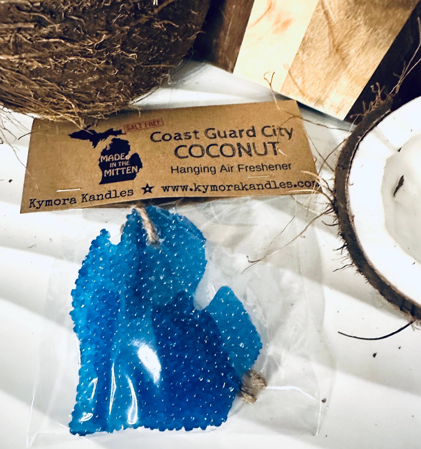 Hanging Air Freshener -Coast Guard Coconut City