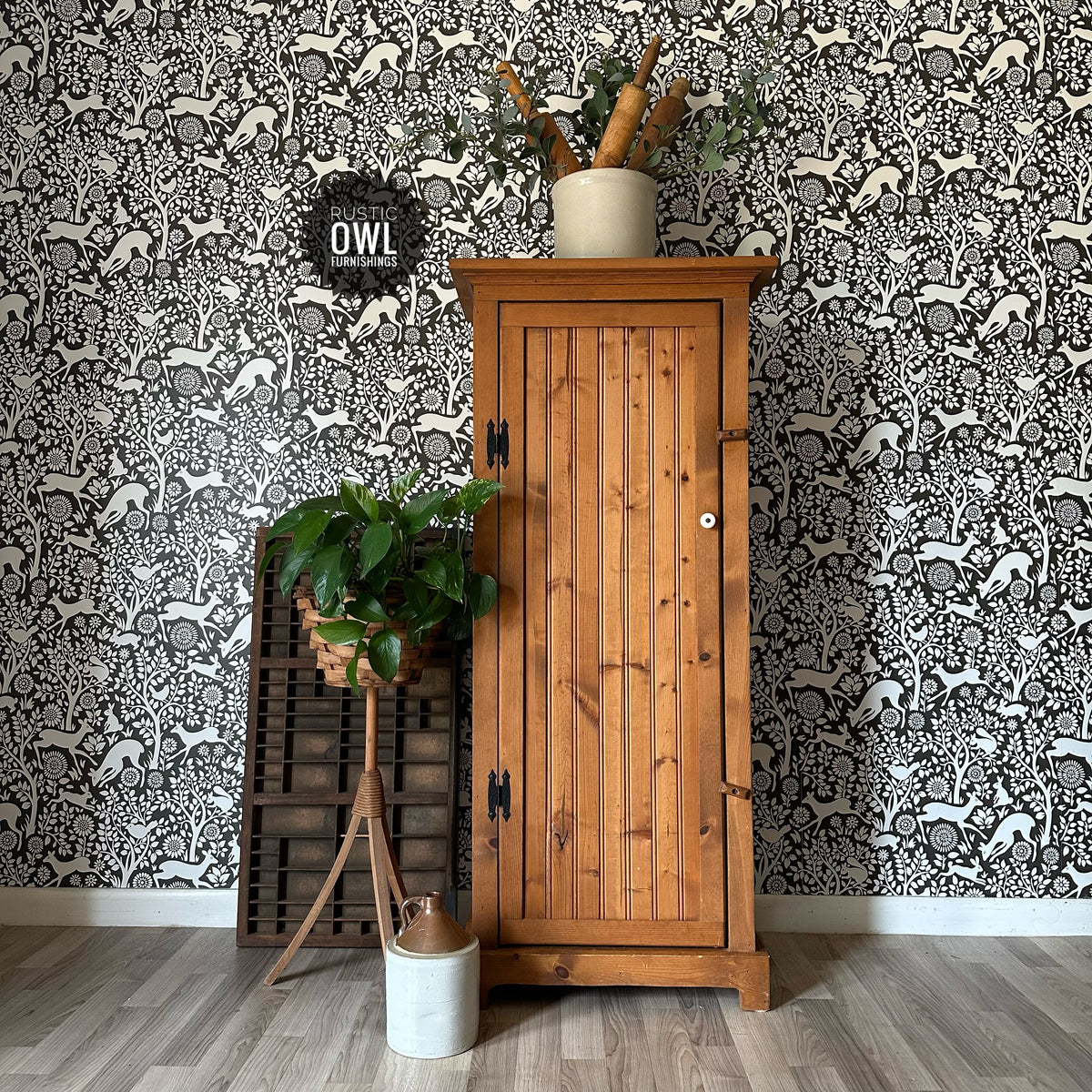 Rustic Pine Jelly Cabinet