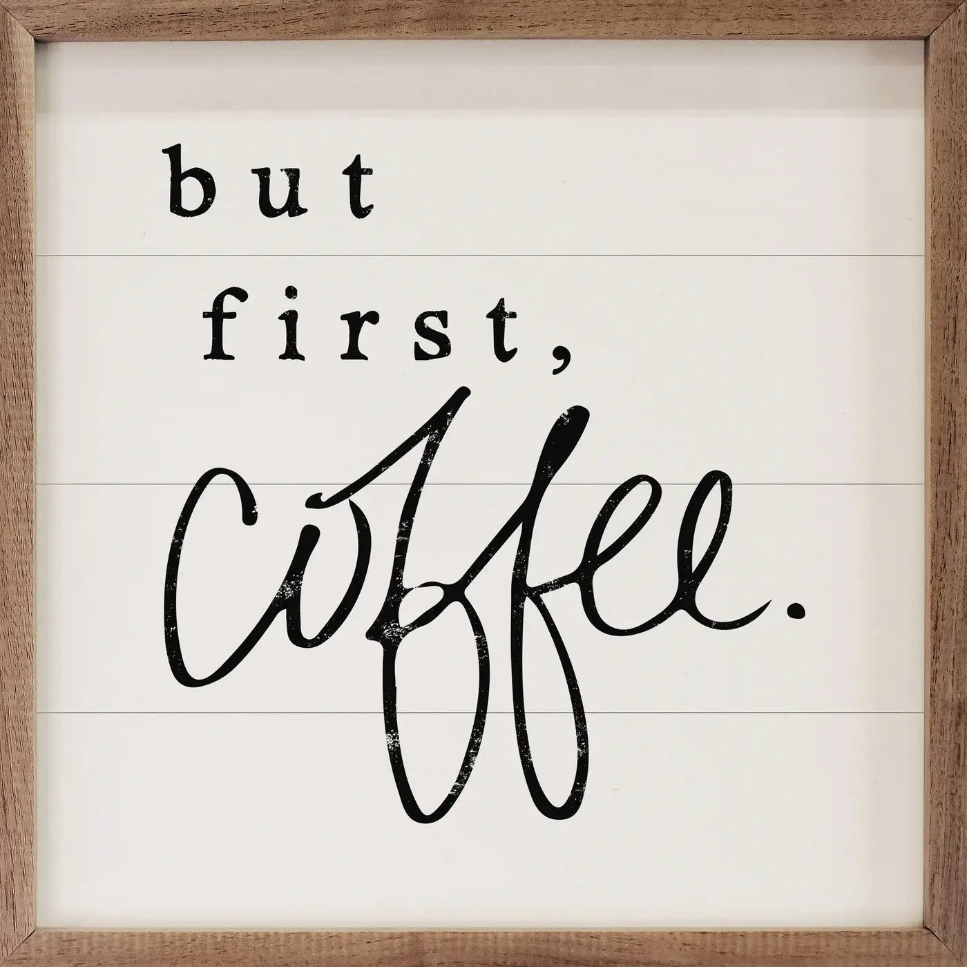 But First Coffee White