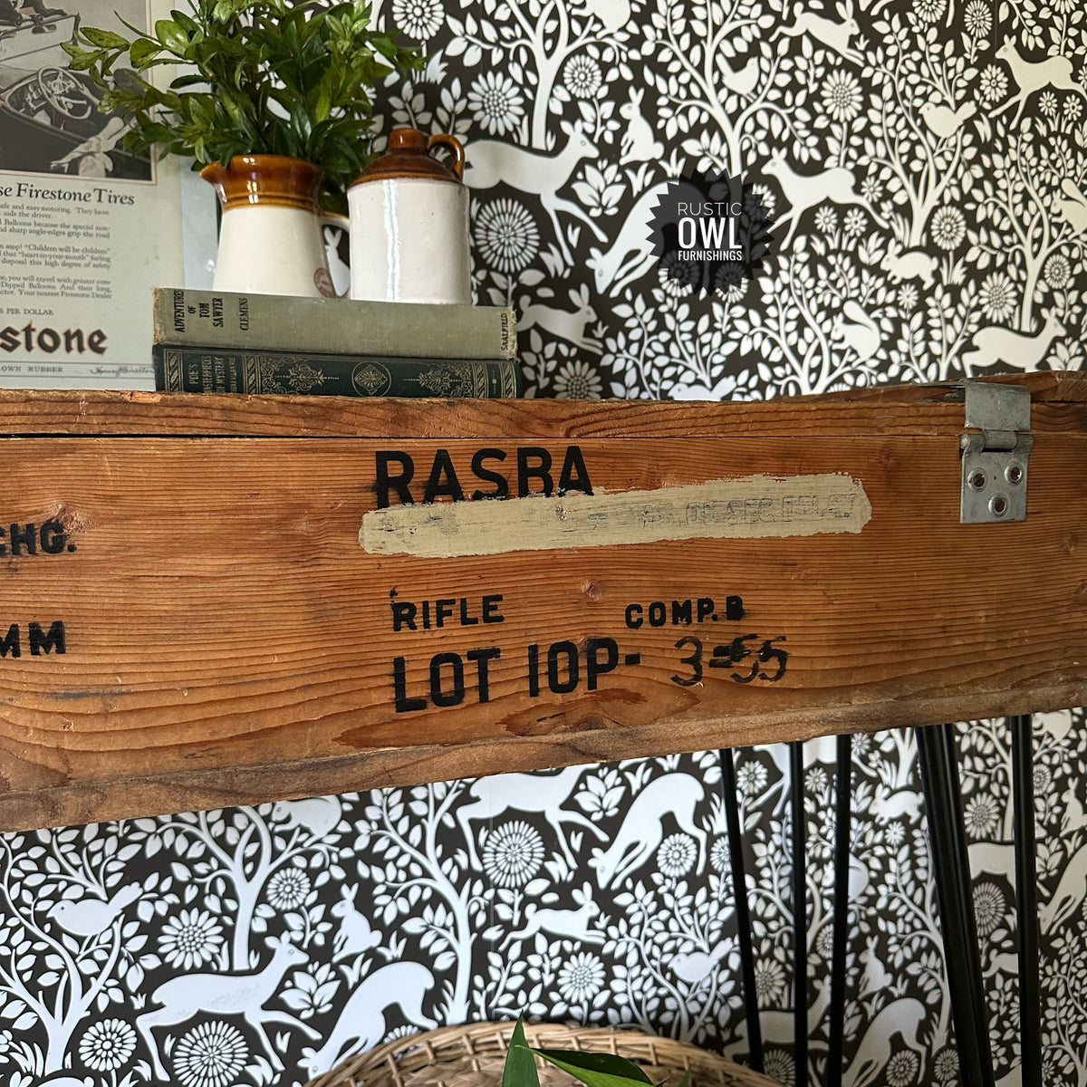 USA Ammo Crate Console Table