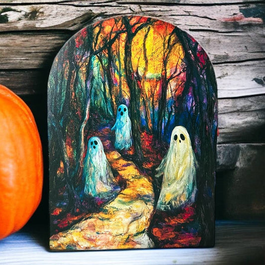 Colorful Ghosts Wood Arch