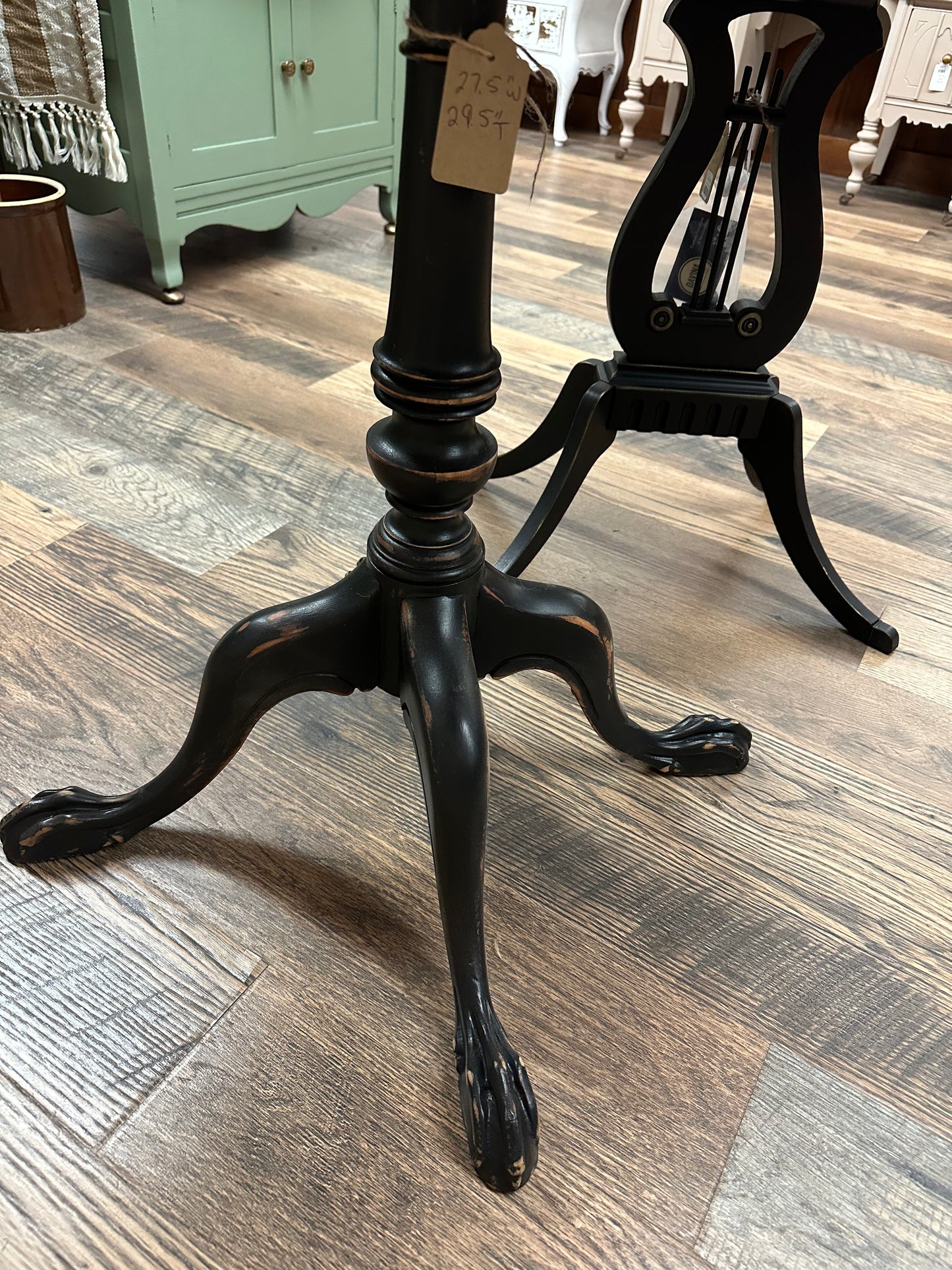 Floral Pedestal Table