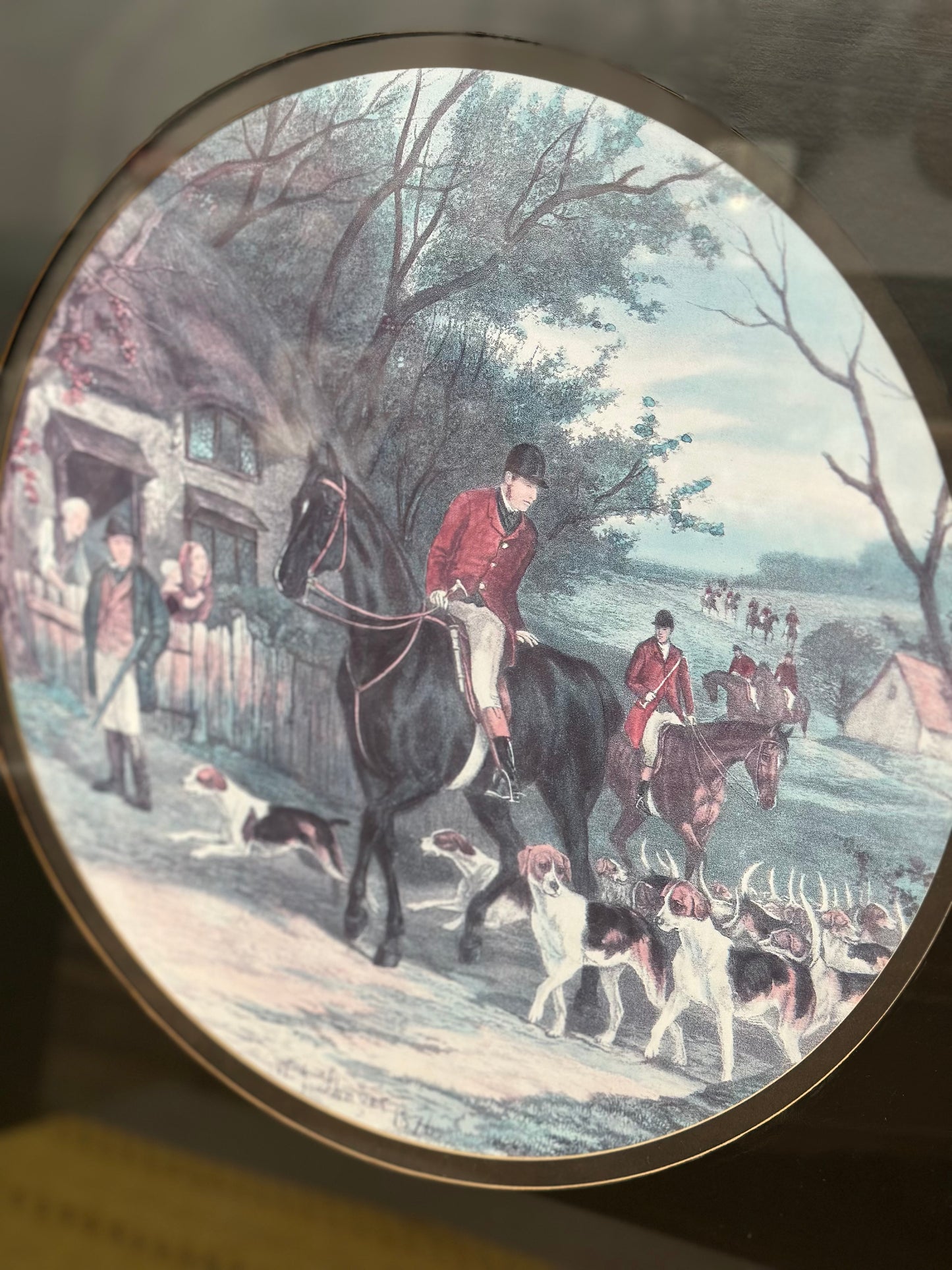 Here Come the Hounds Framed Art