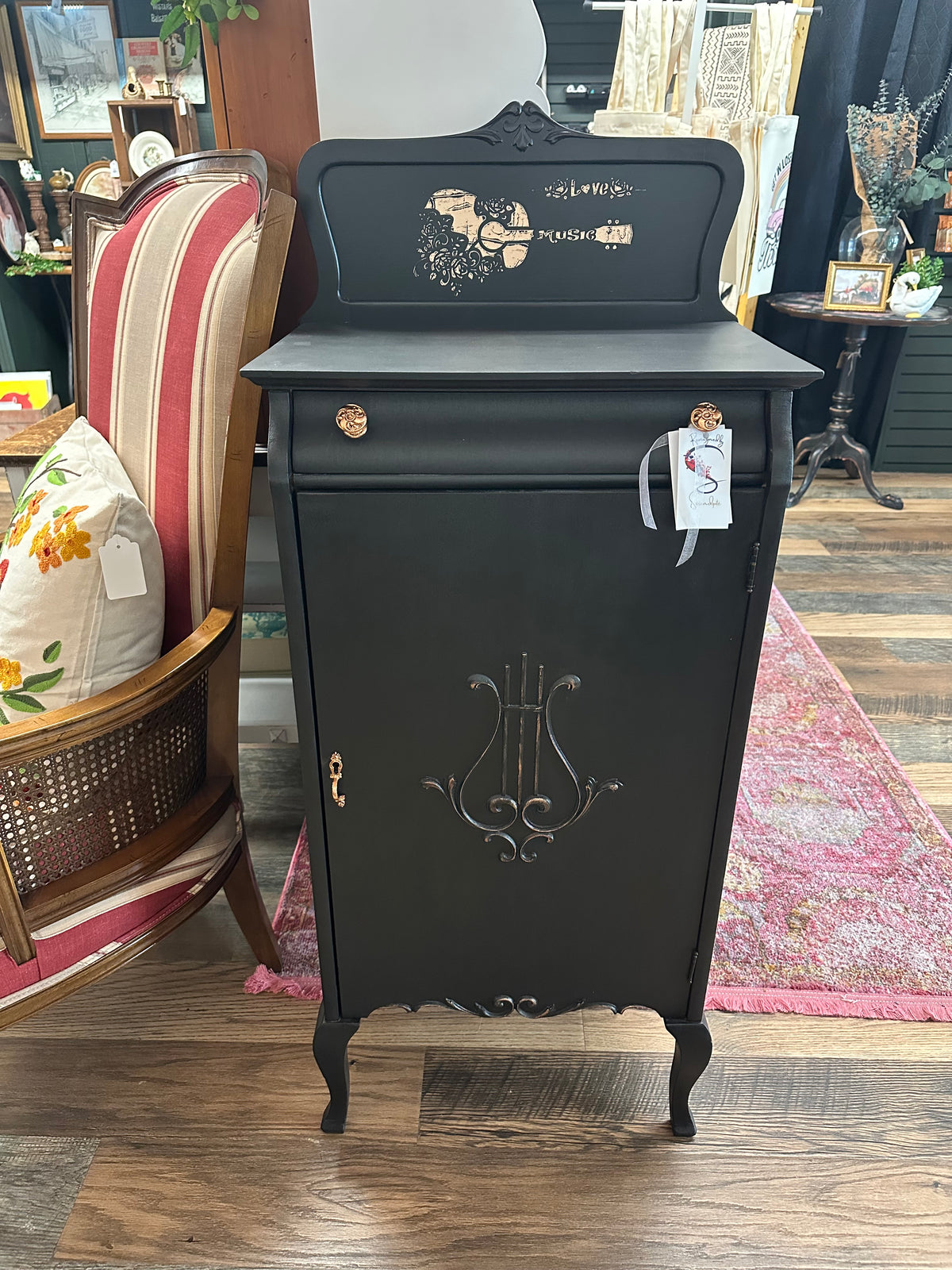 Antique Sheet Music Cabinet