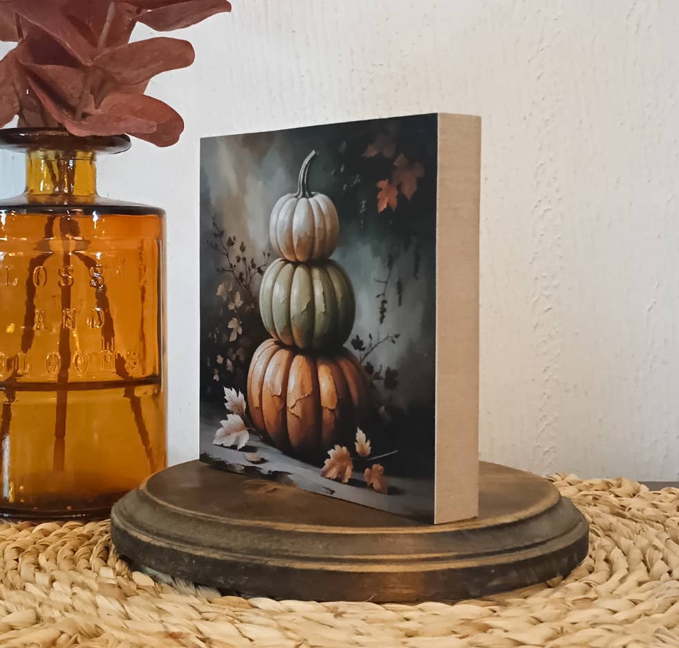 Stacked Pumpkins Block