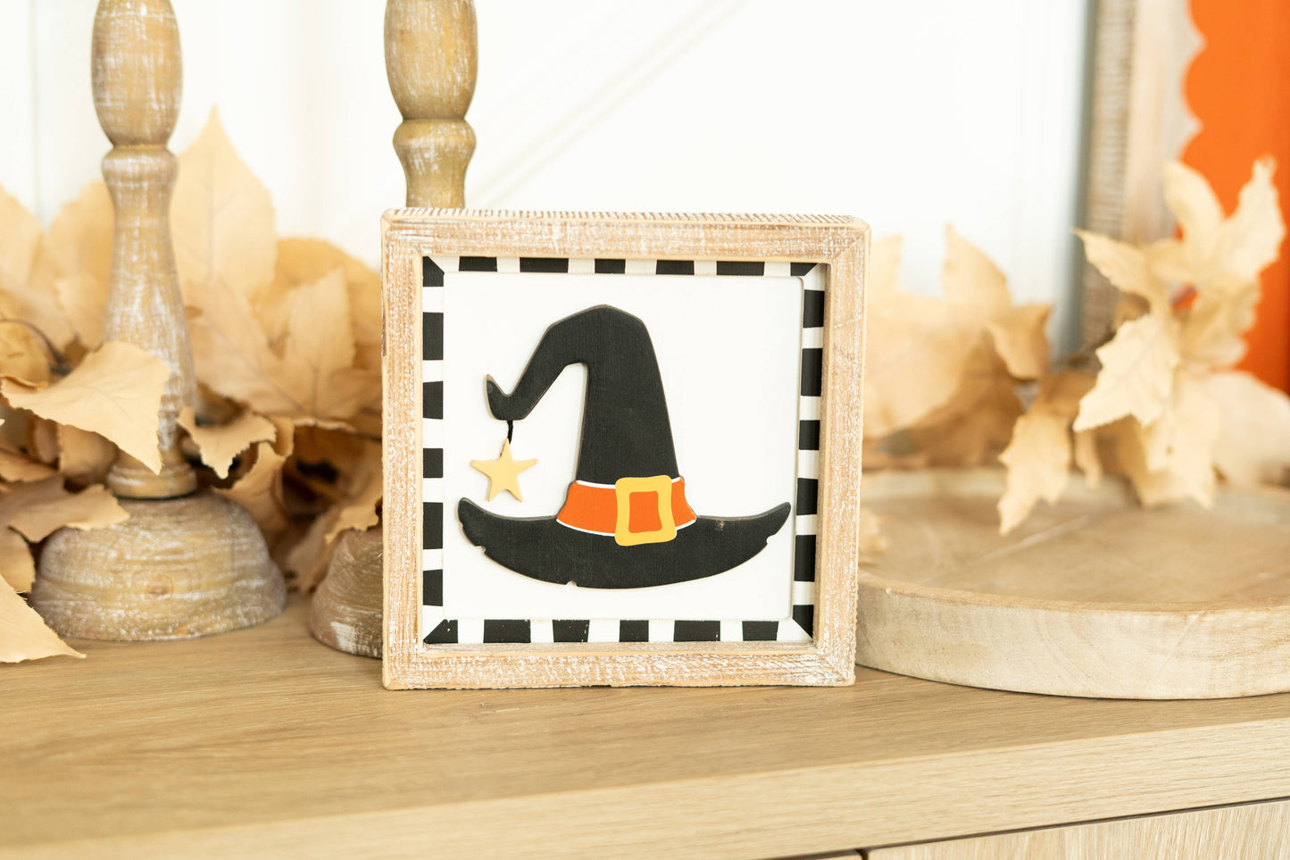 Witch Hat/Thankful Reversible Sign