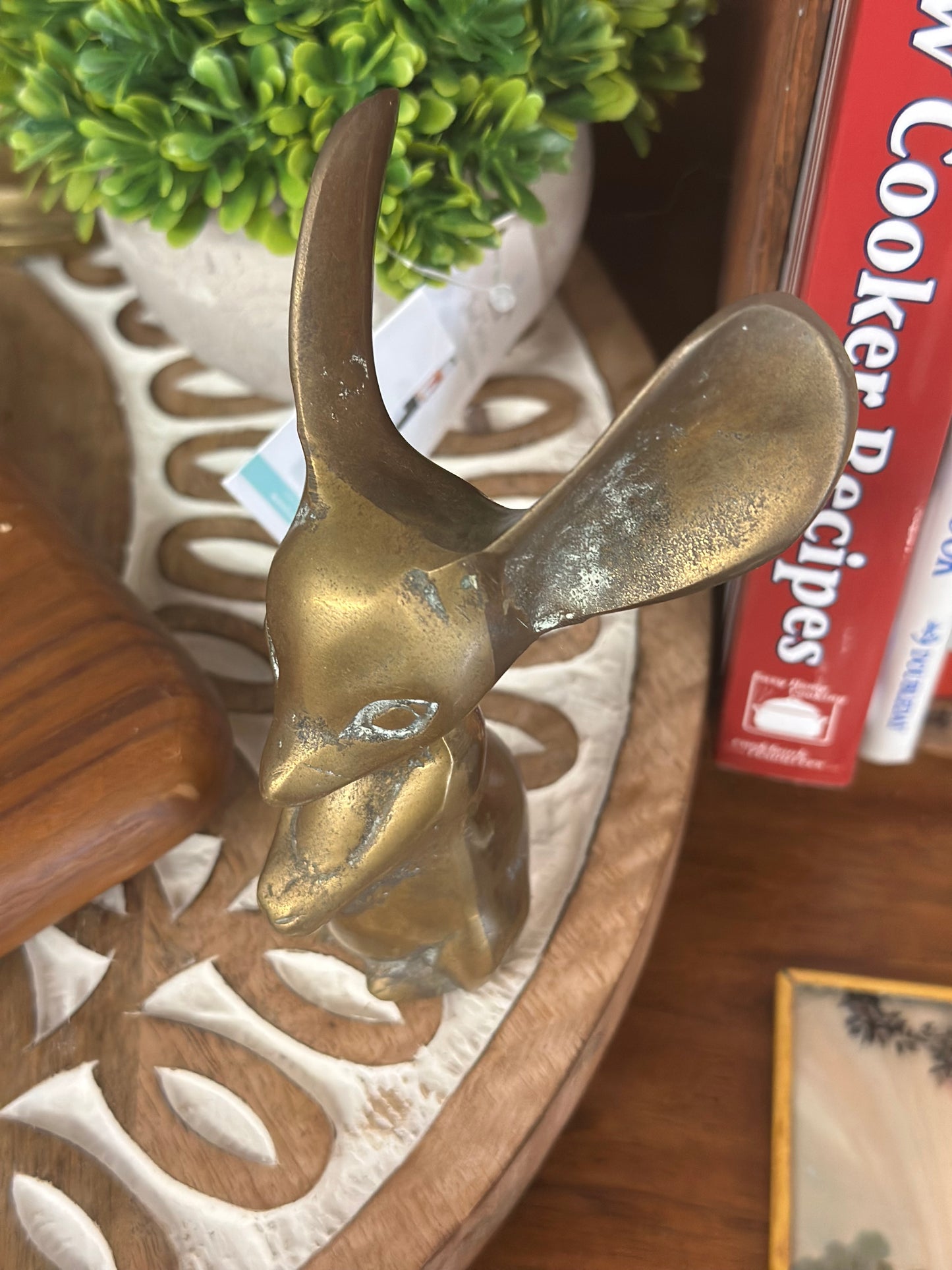 Vintage Solid Brass Mouse