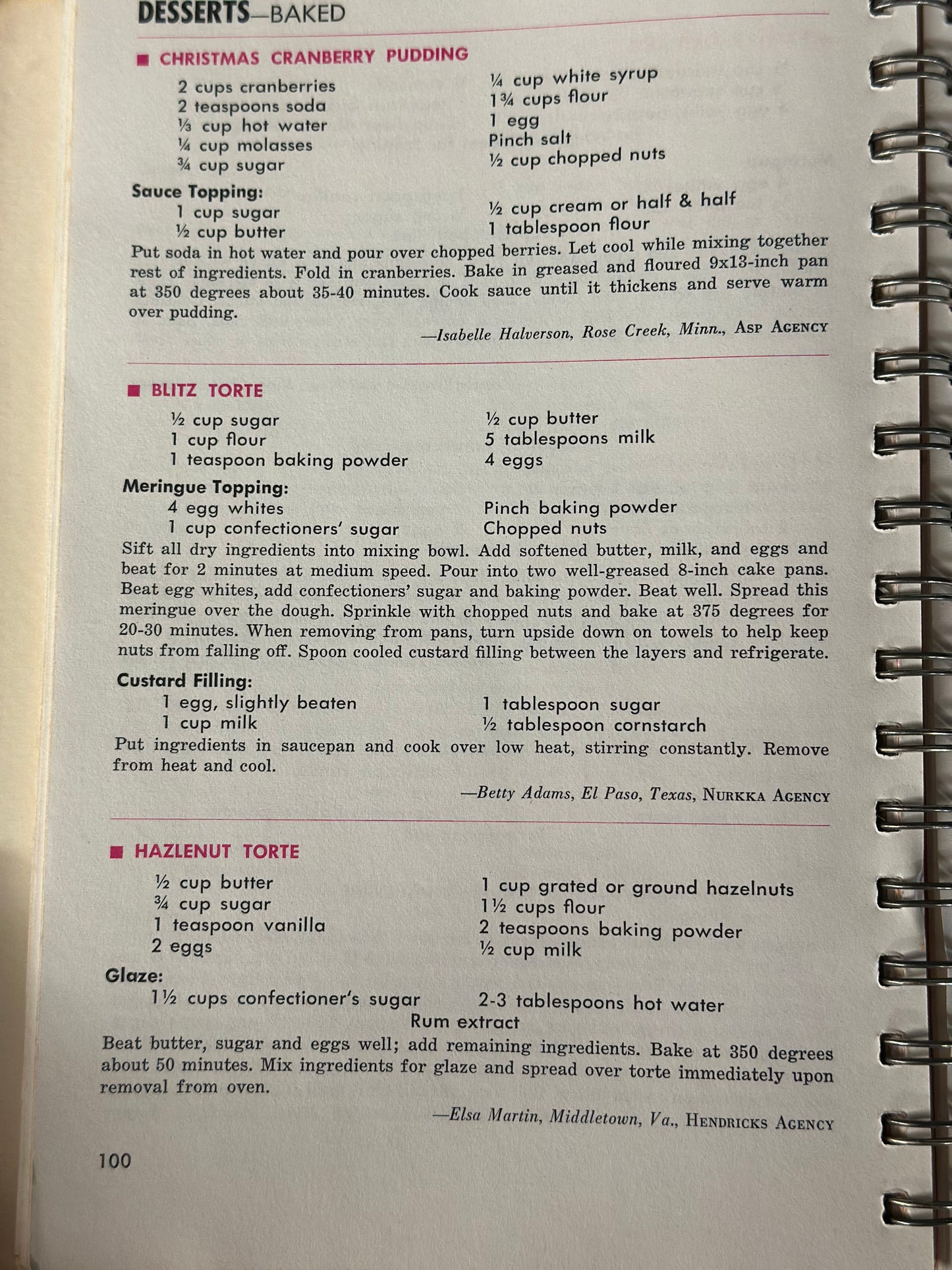 Vintage Cookbook