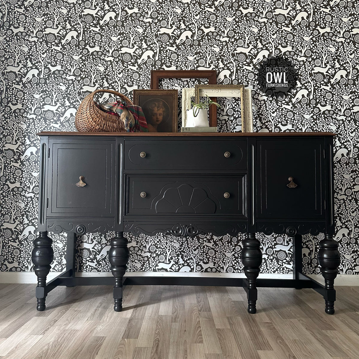 Black Jacobean Buffet