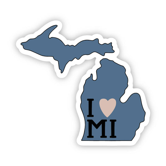 "I Love Michigan" Sticker