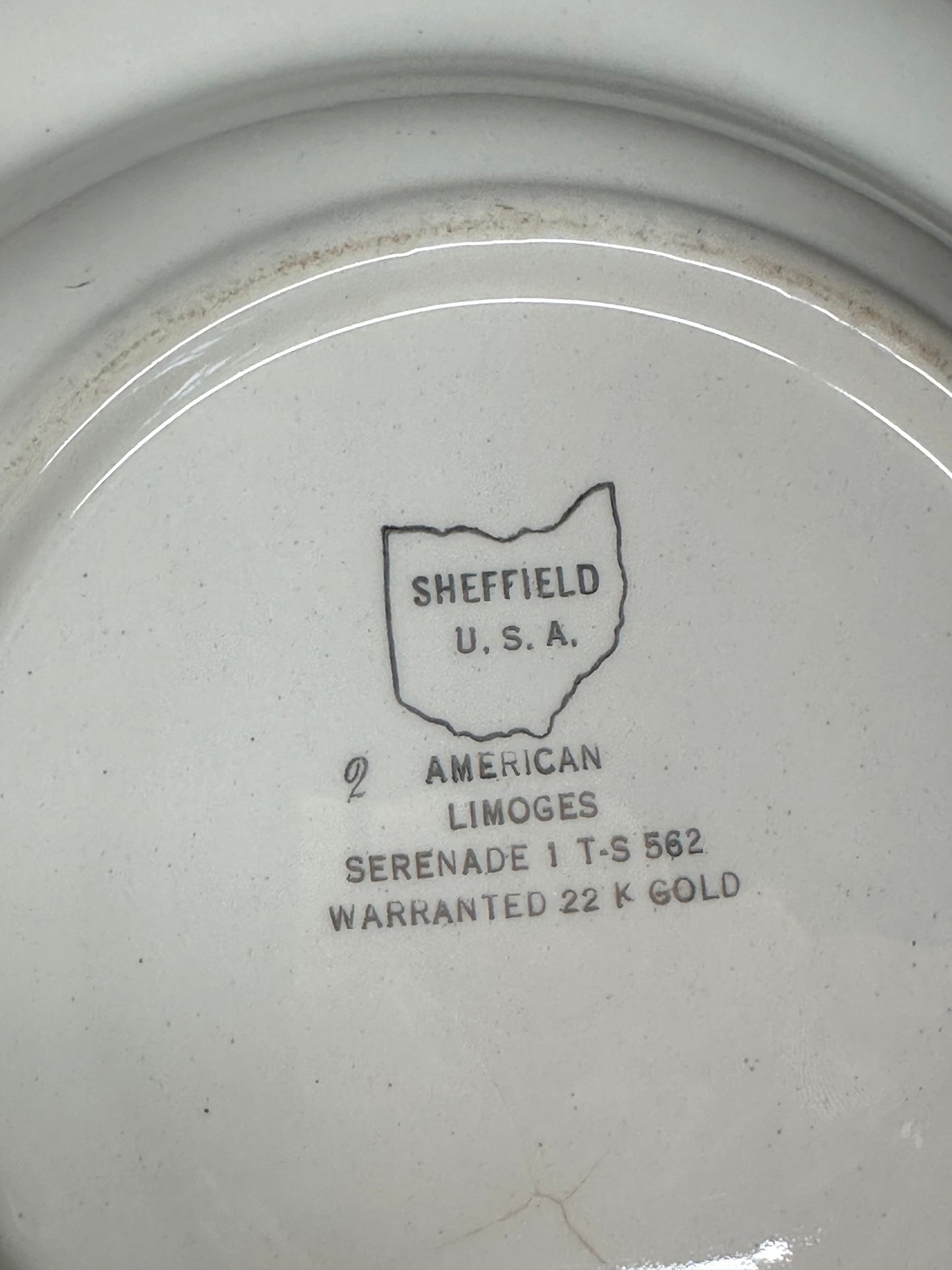American Limoges “Serenade” 22k Gold Bowl