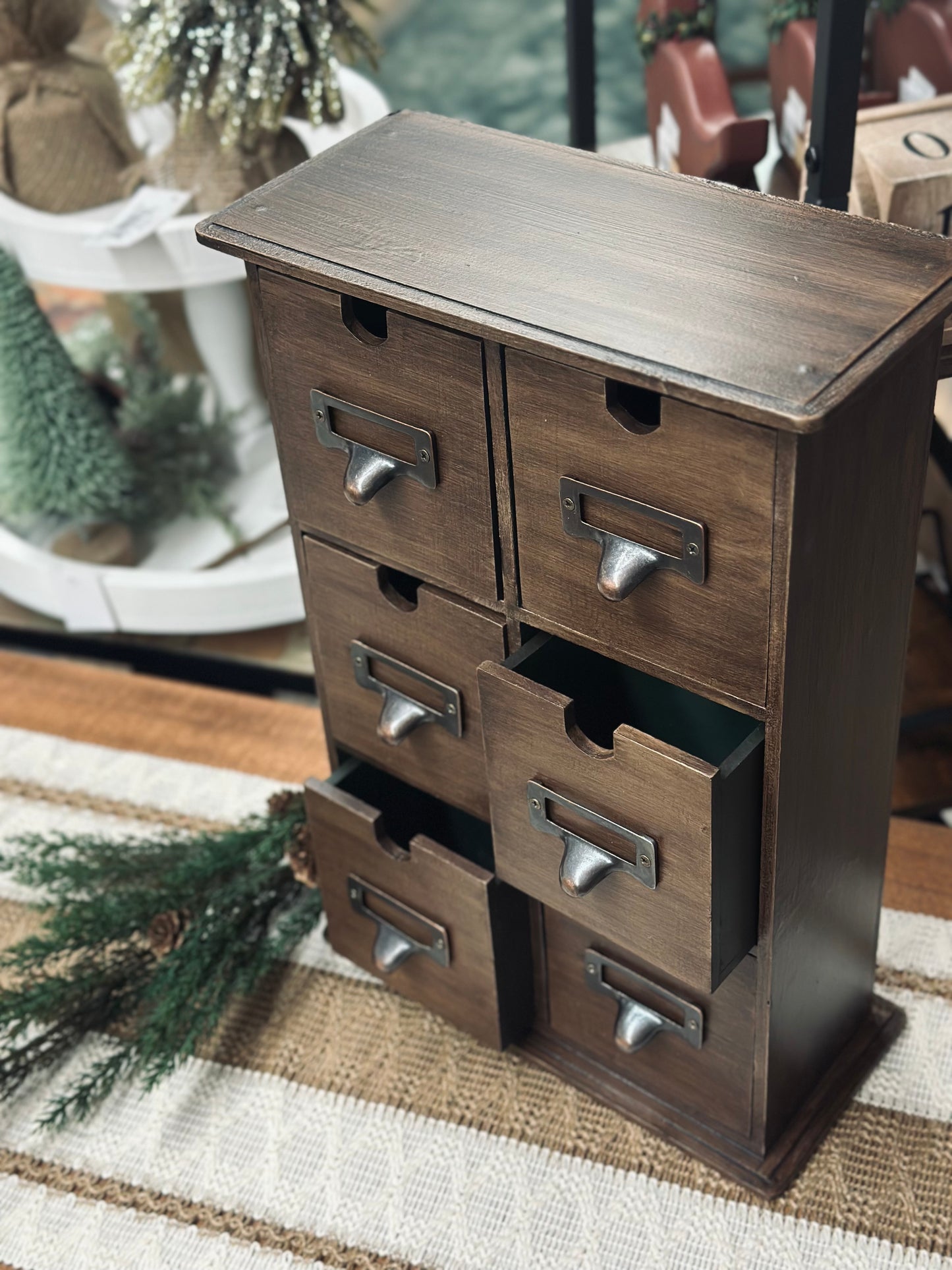 Vintage Apothecary Tabletop Cabinet