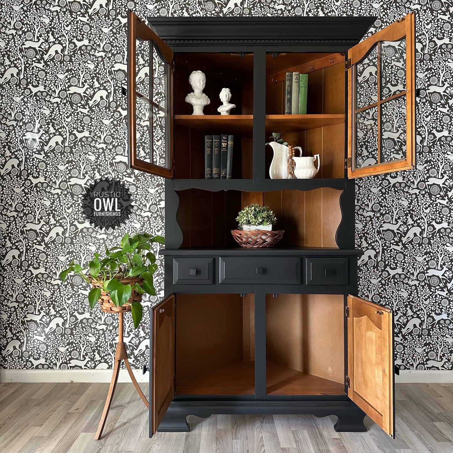 Black Corner Hutch