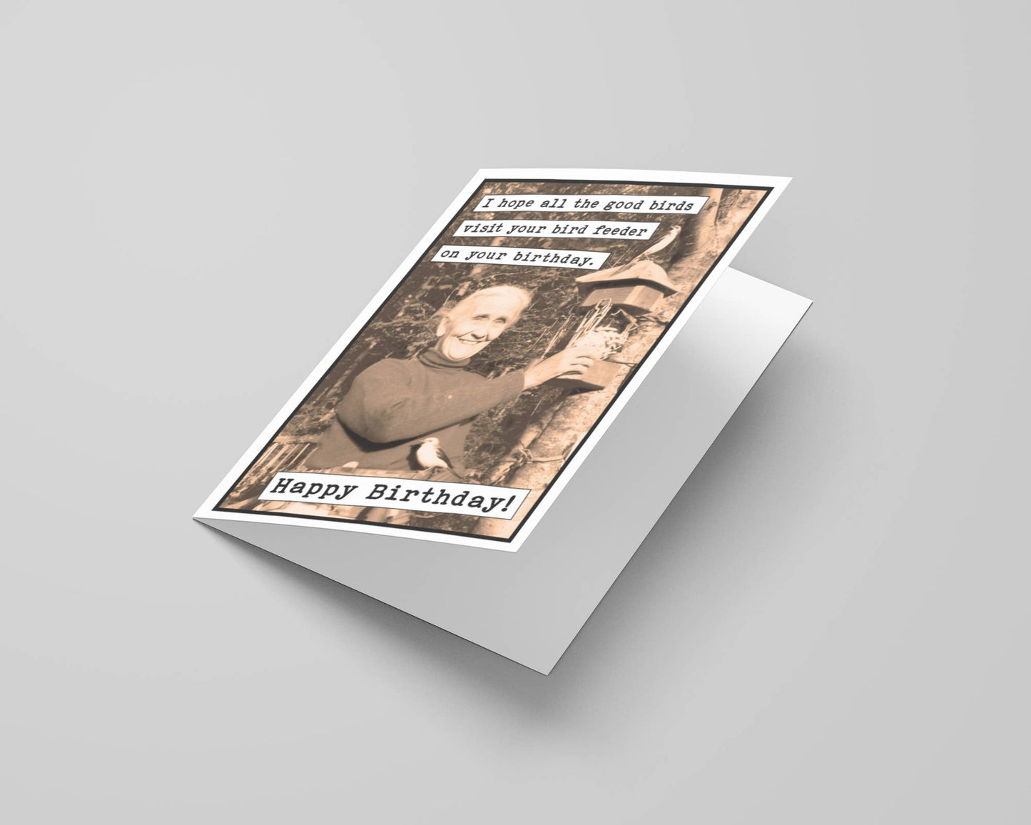 Bird Feeder Birthday Card