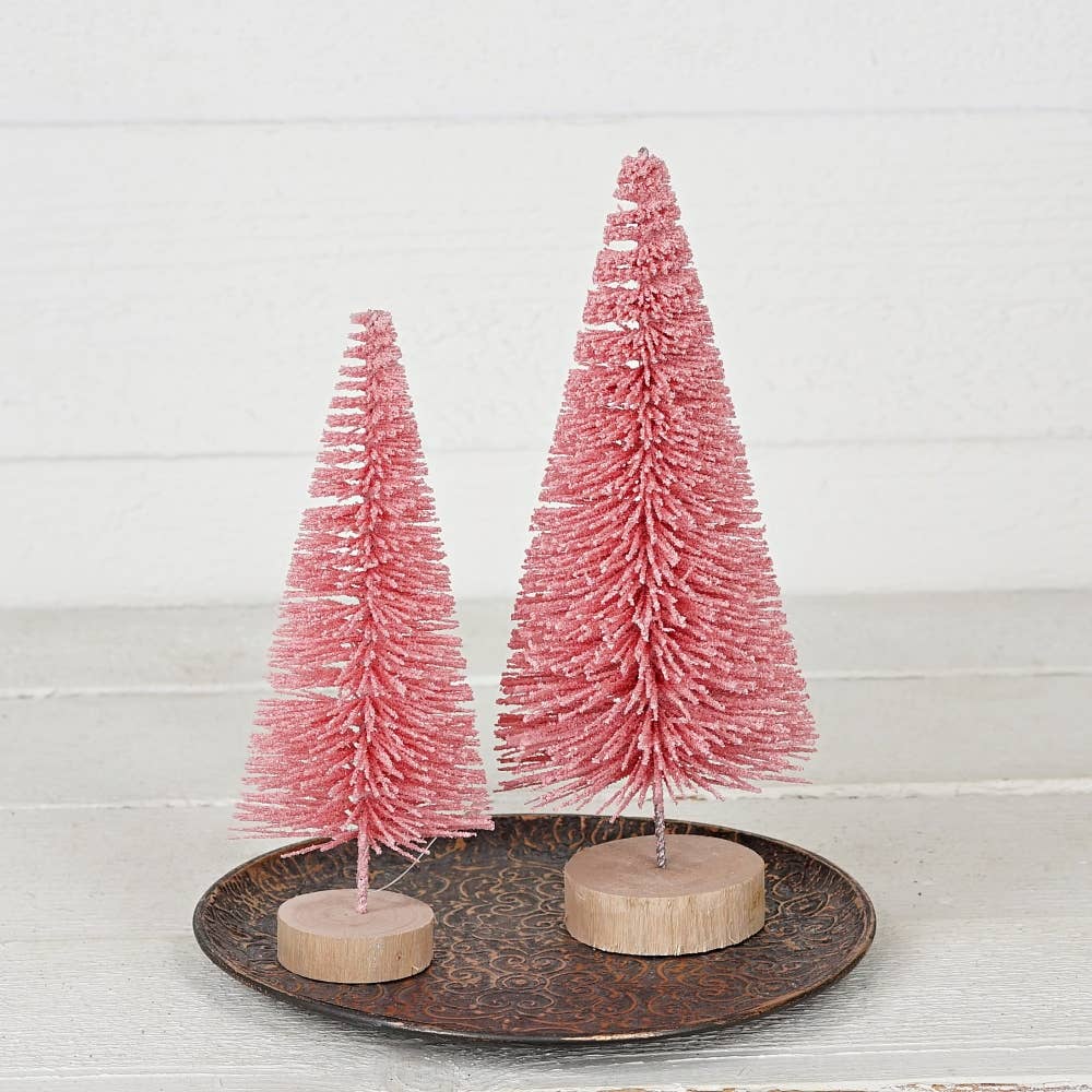 Pink bottle brush tree