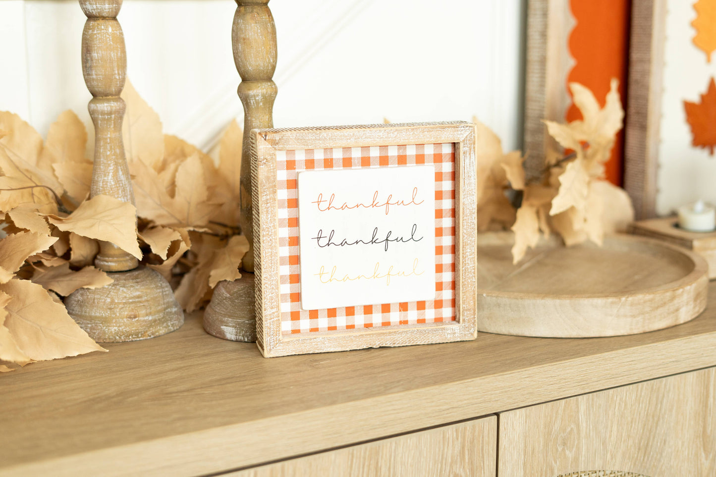 Witch Hat/Thankful Reversible Sign