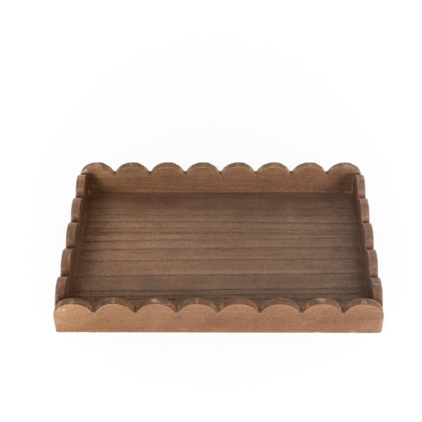 Scallop tray, espresso