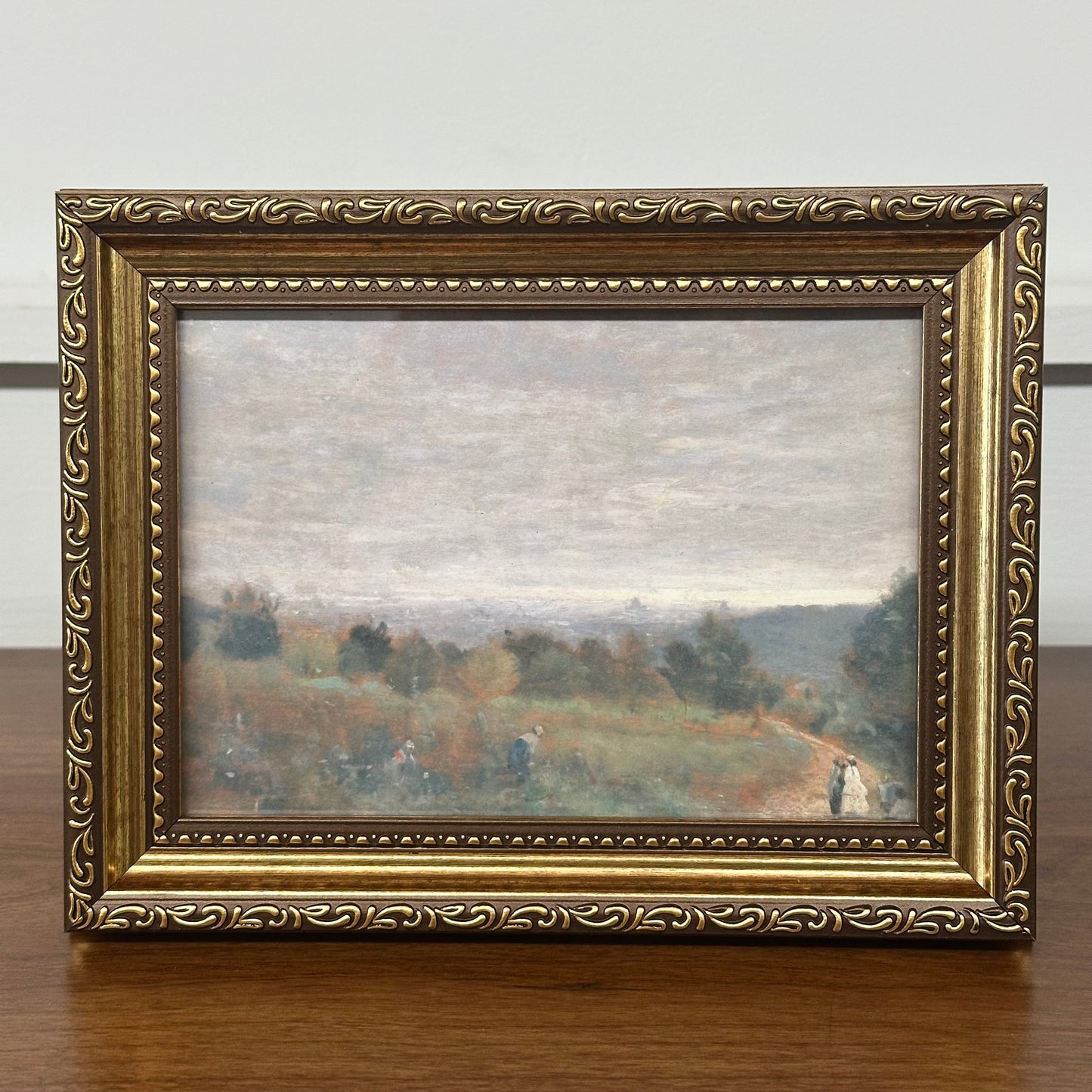 French Fields Landscape Antique Framed Art