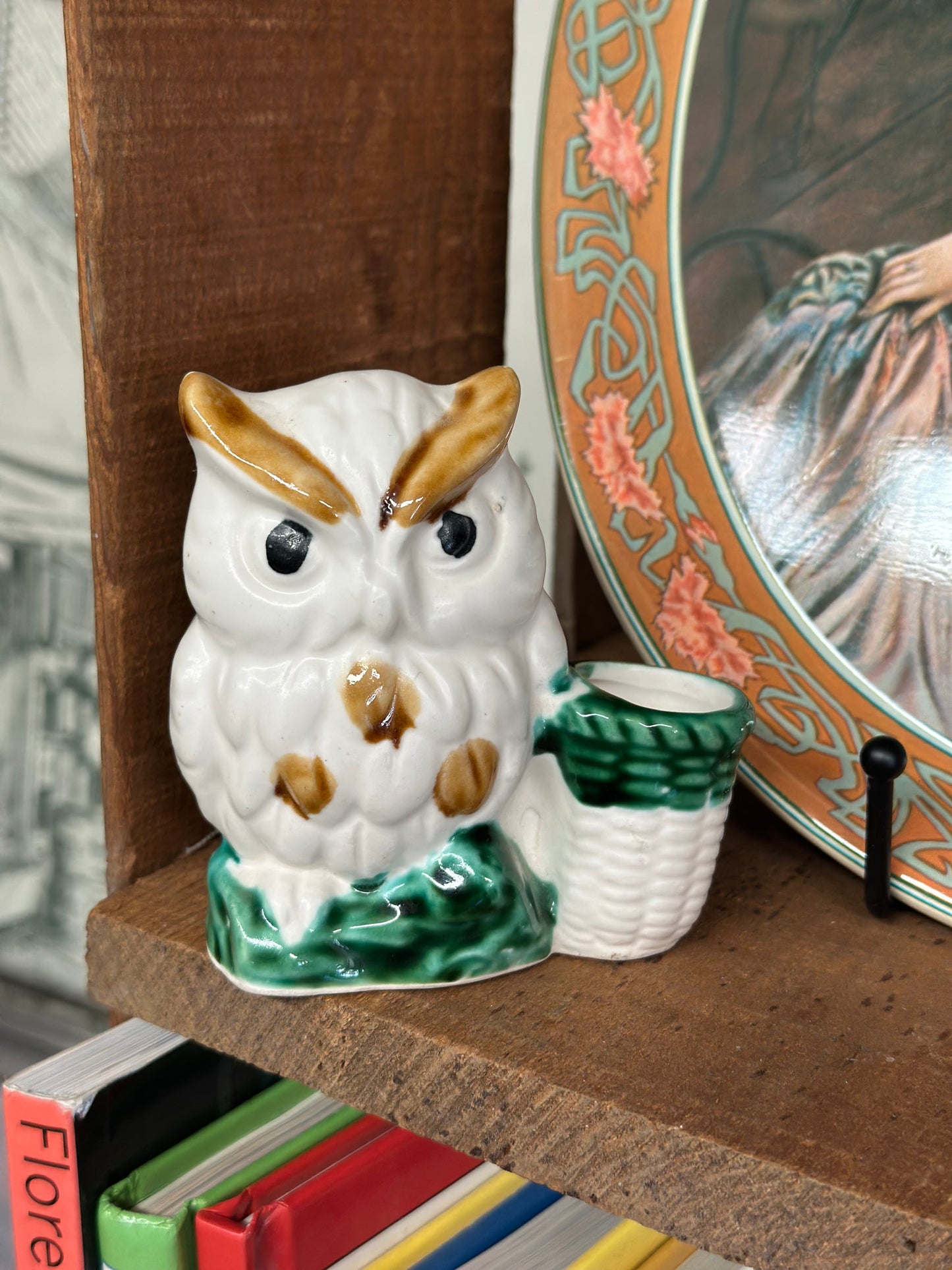 Vintage Owl Toothpick Holder